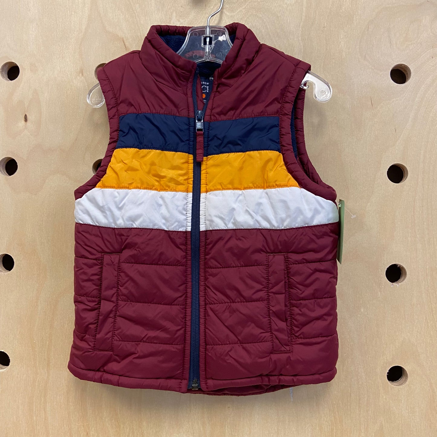 Burgundy Puffer Vest
