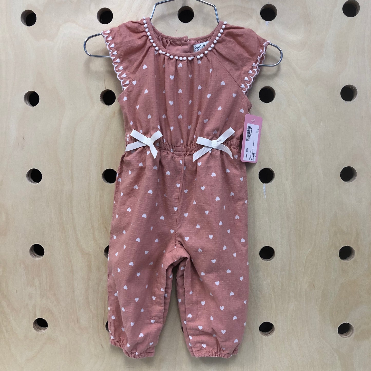 Pink Hearts Romper