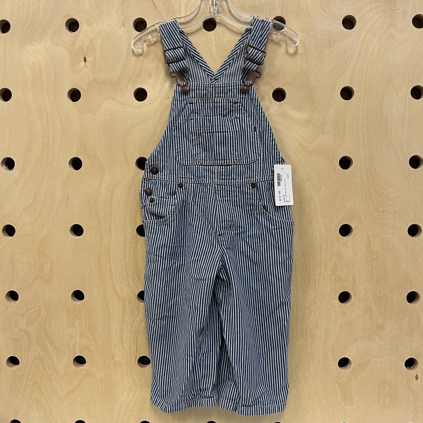 Railroad Stripe Overalls