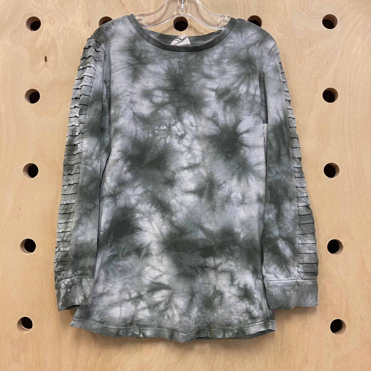 Green Tie Dye Sleeve Detail Te