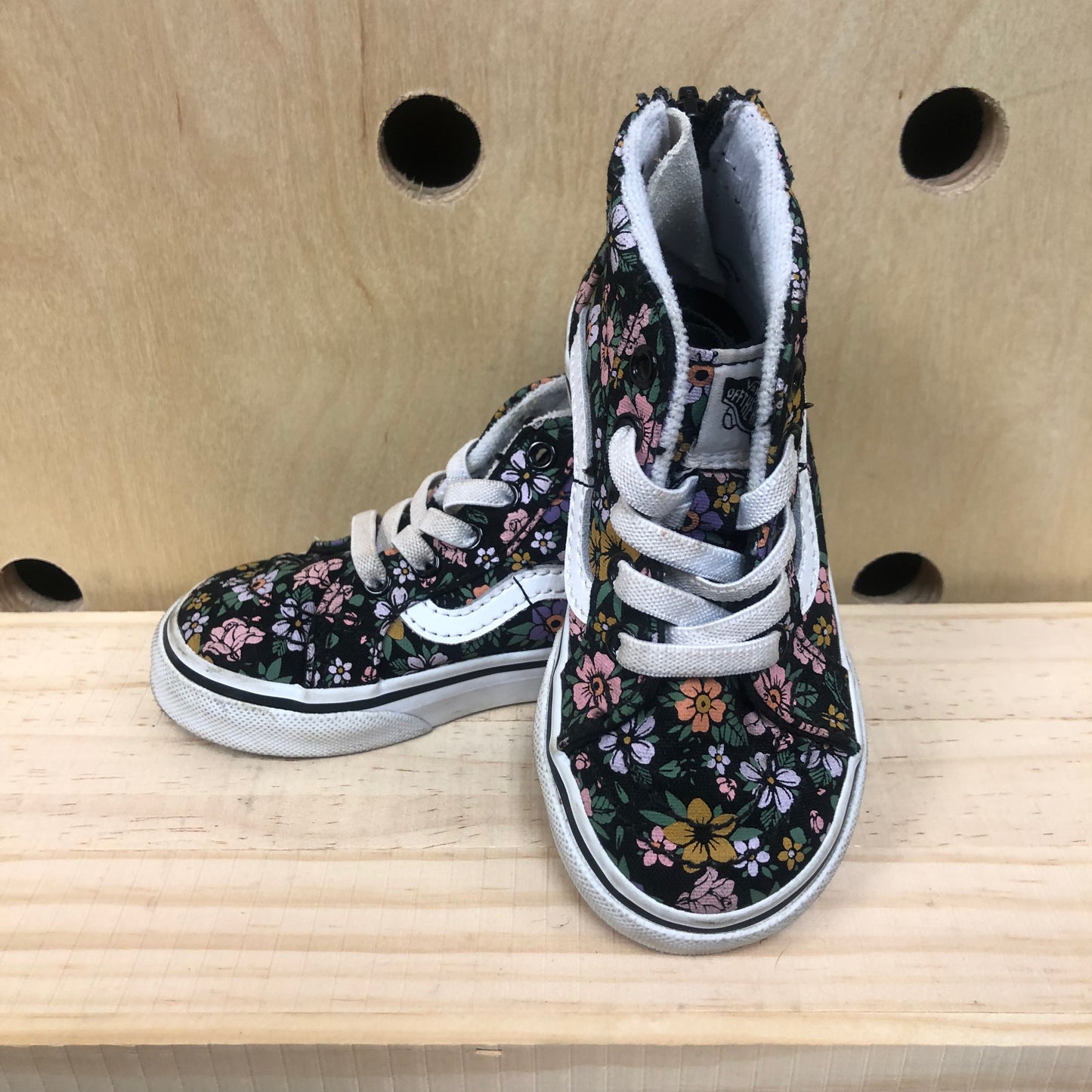 Black Floral Hi-Tops