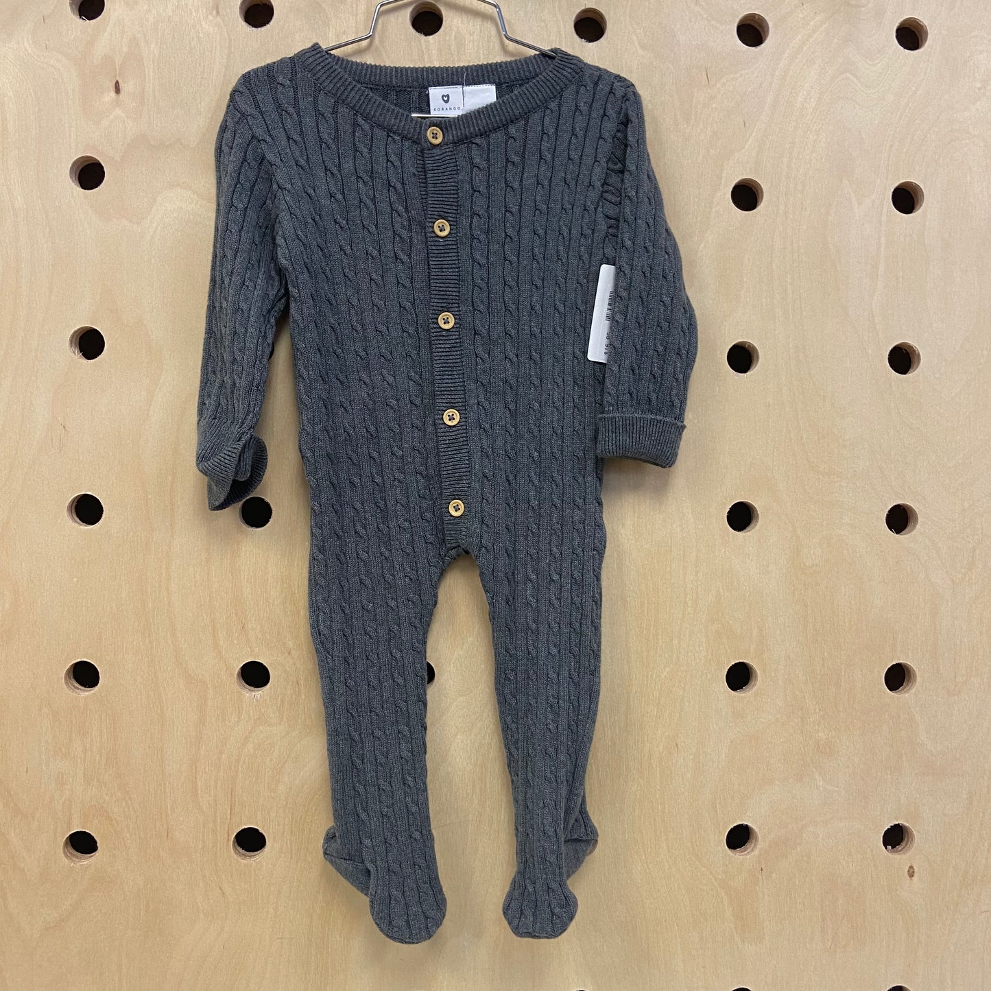 Grey Cable Knit Romper NEW!