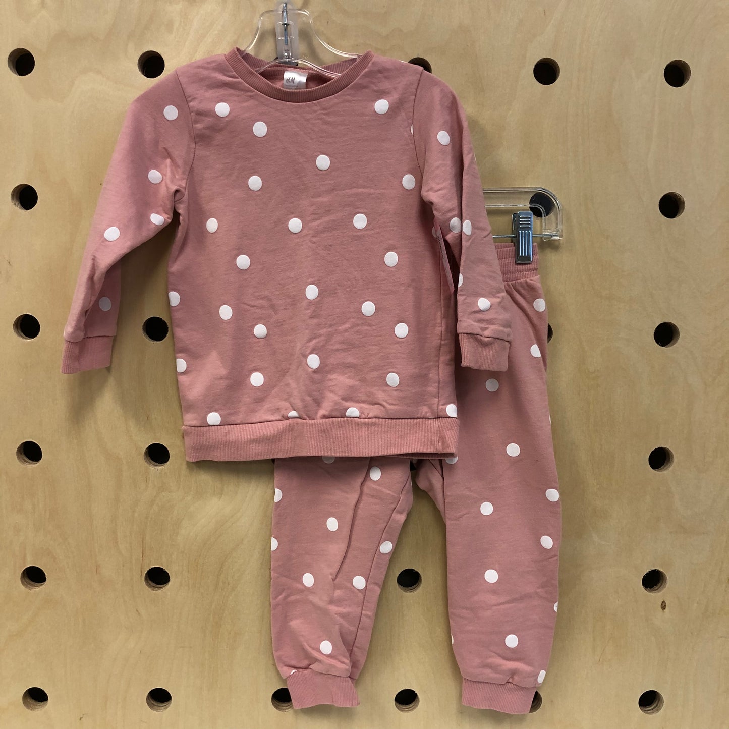 Pink & White Polka Dot Outfit