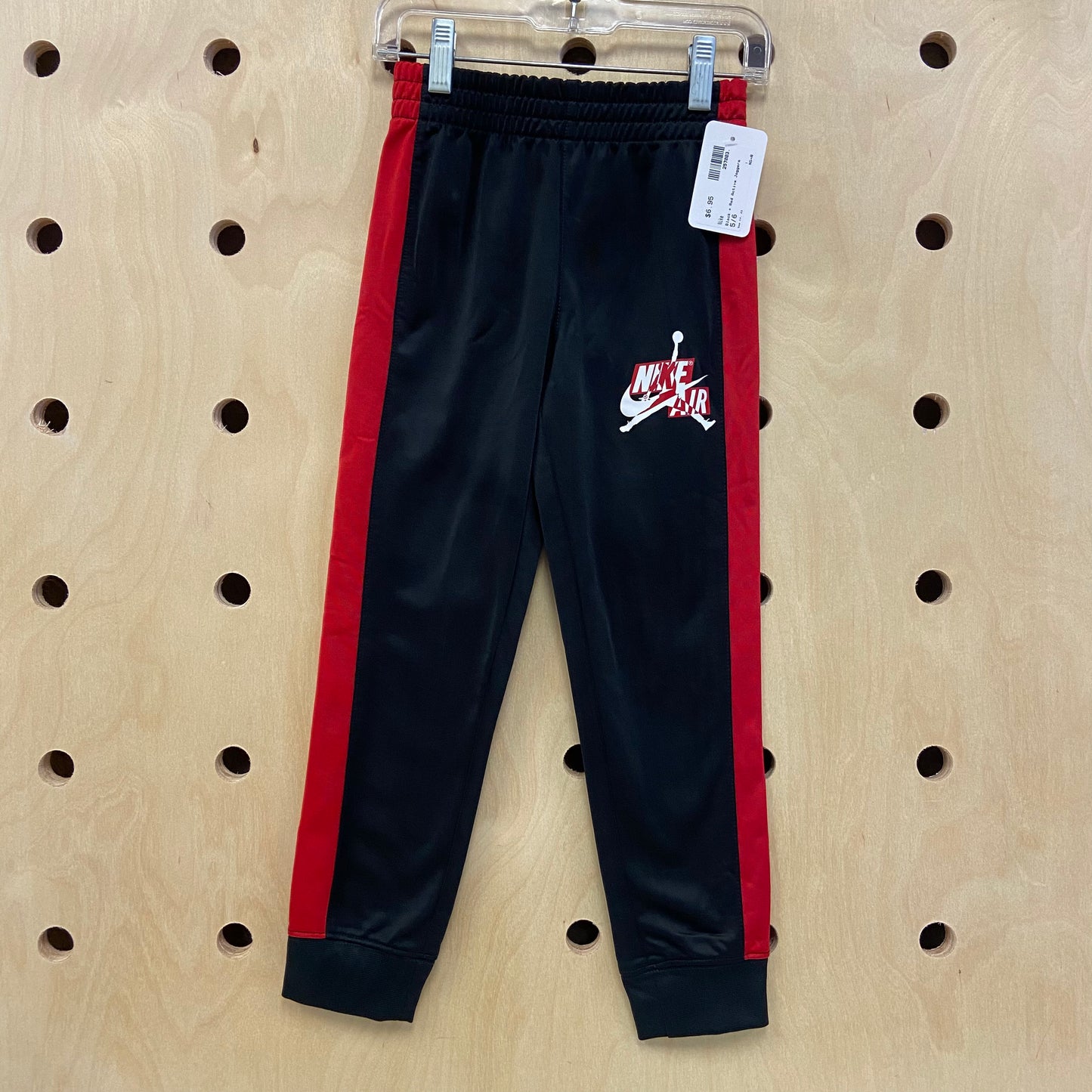 Black + Red Active Joggers