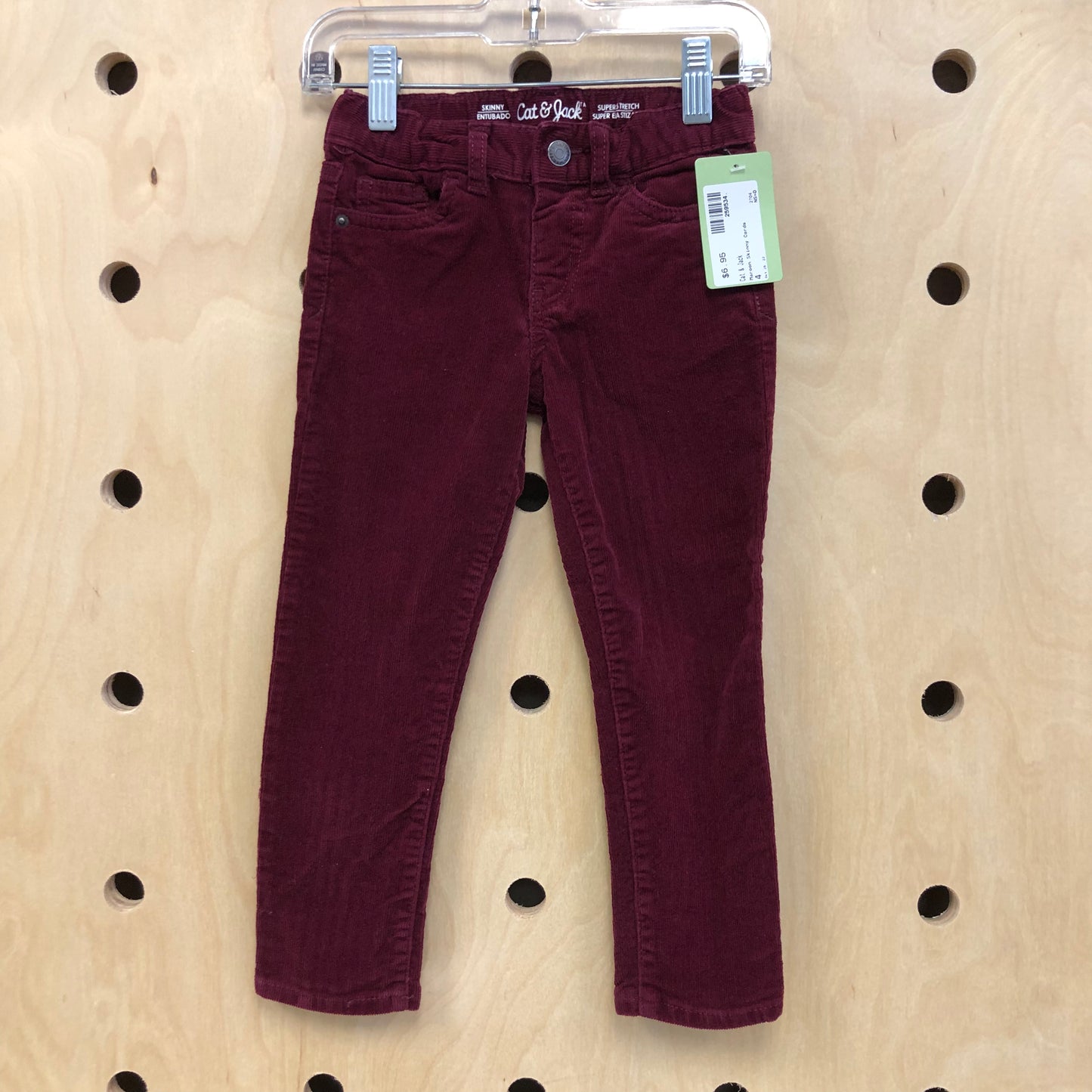 Maroon Skinny Cords