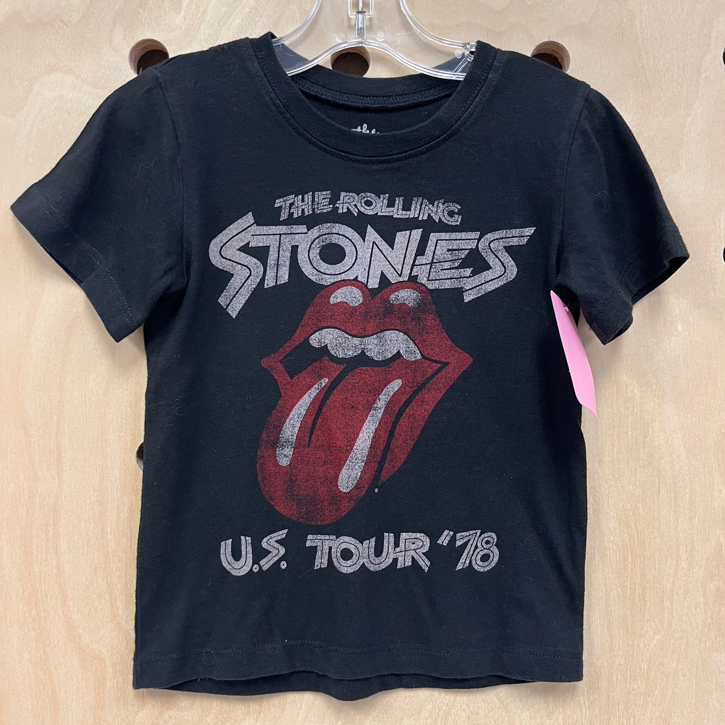 Black Rolling Stones Tee
