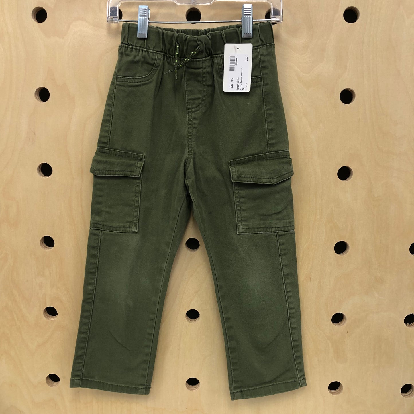 Olive Cargo Joggers