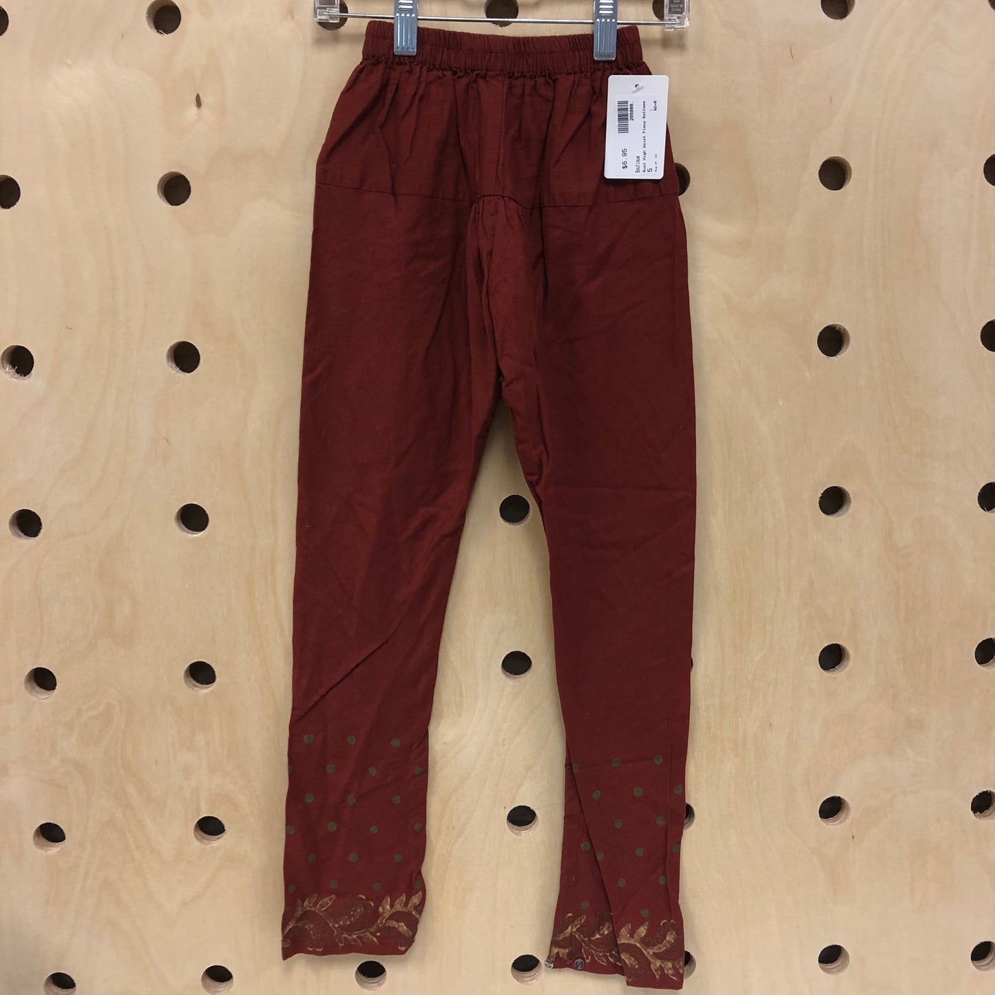 Rust High Waist Flowy Bottoms
