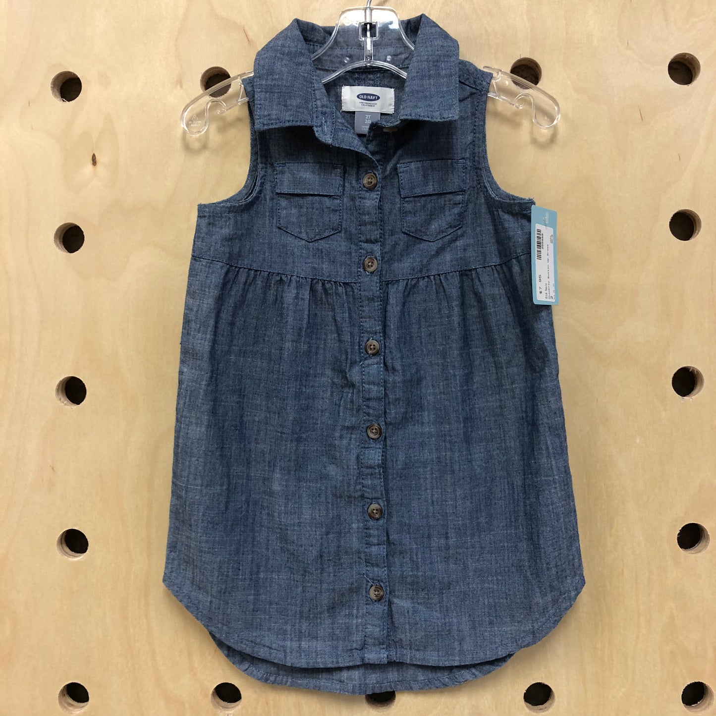 Chambray Button Up Dress