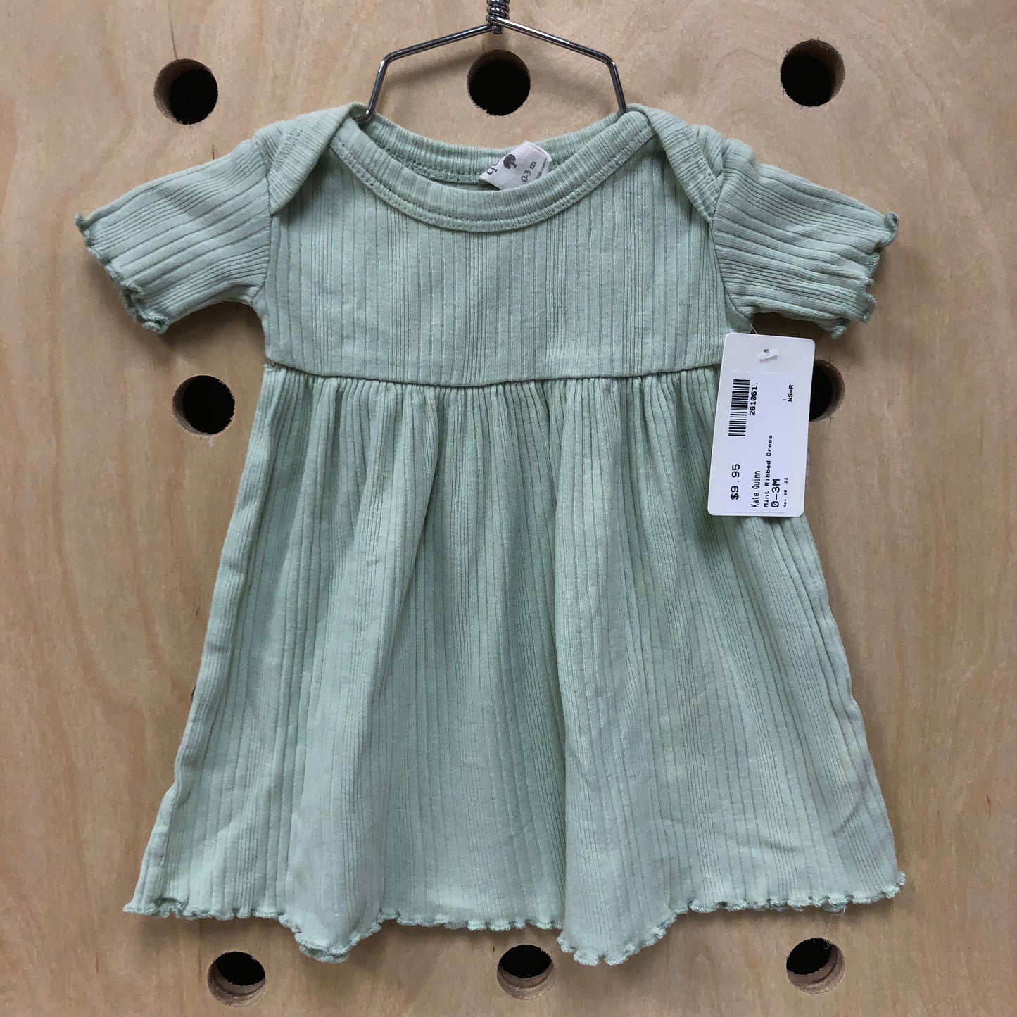 Mint Ribbed Dress