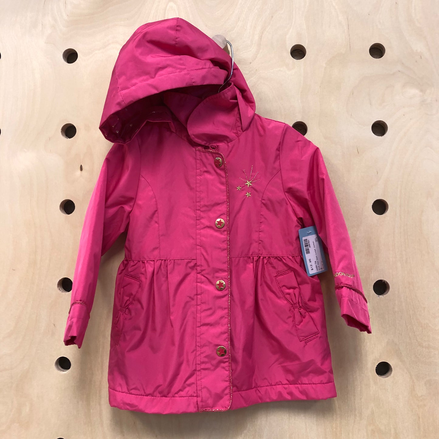 Pink Pea Coat Lined Jacket