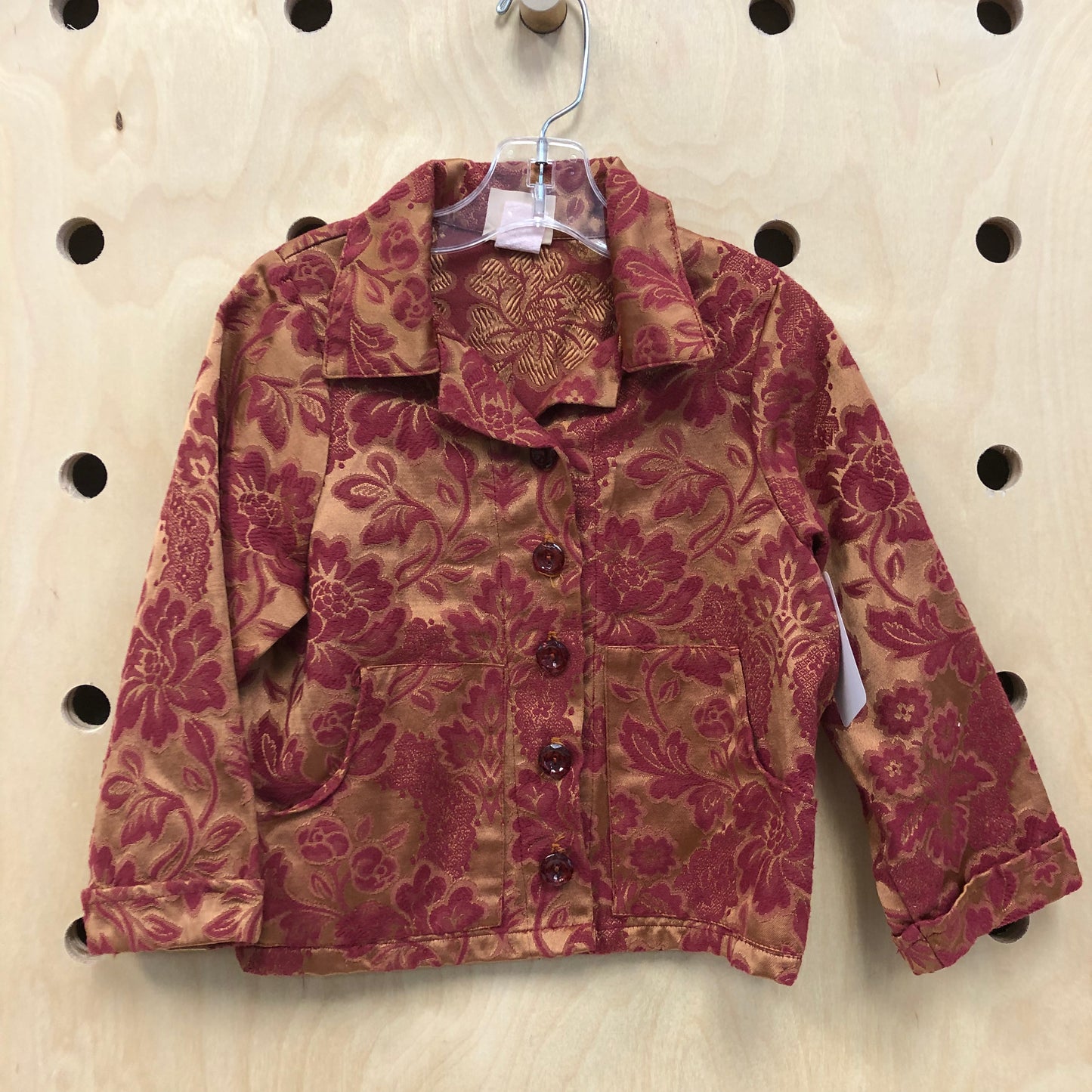 Brown Floral Rayon Top