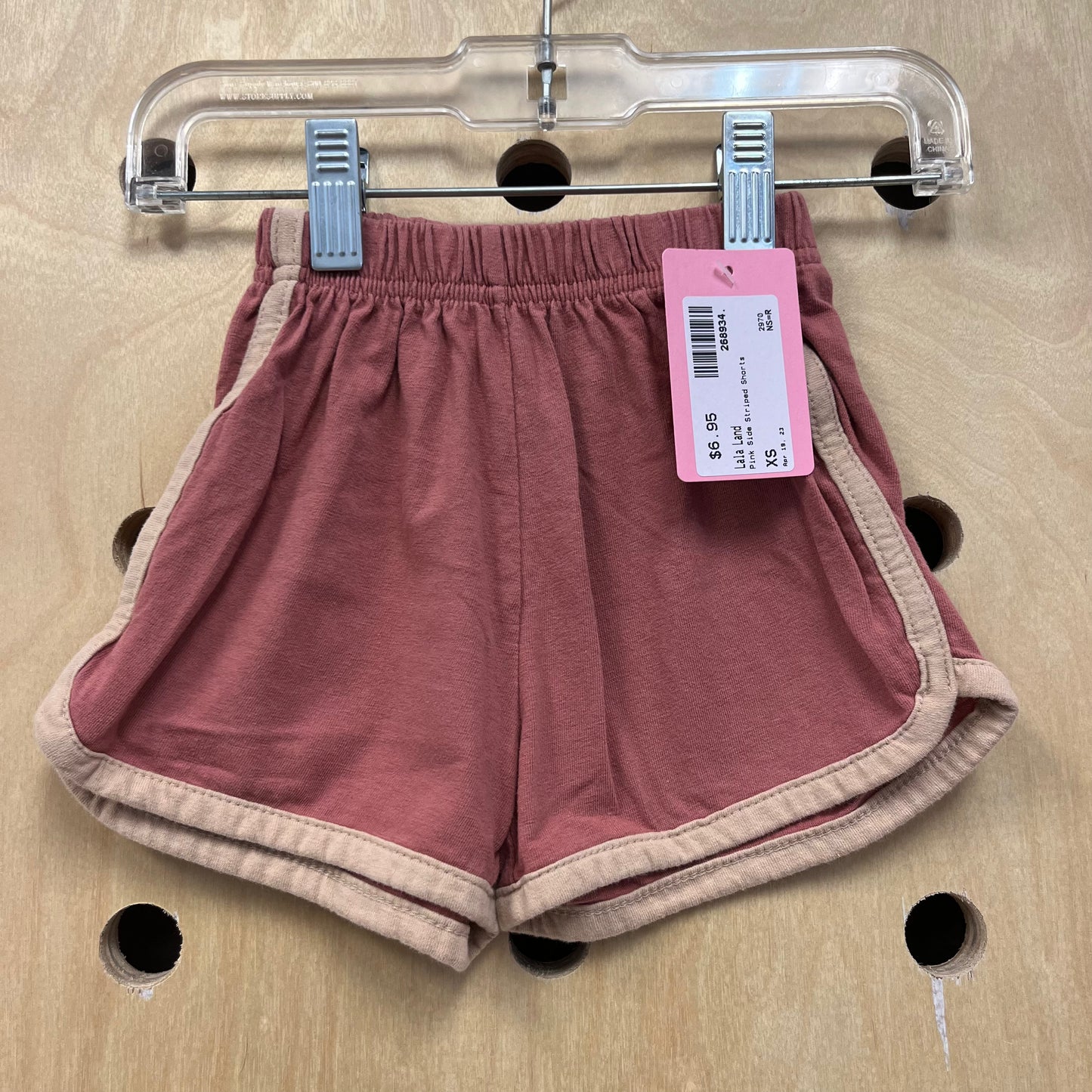 Pink Side Striped Shorts