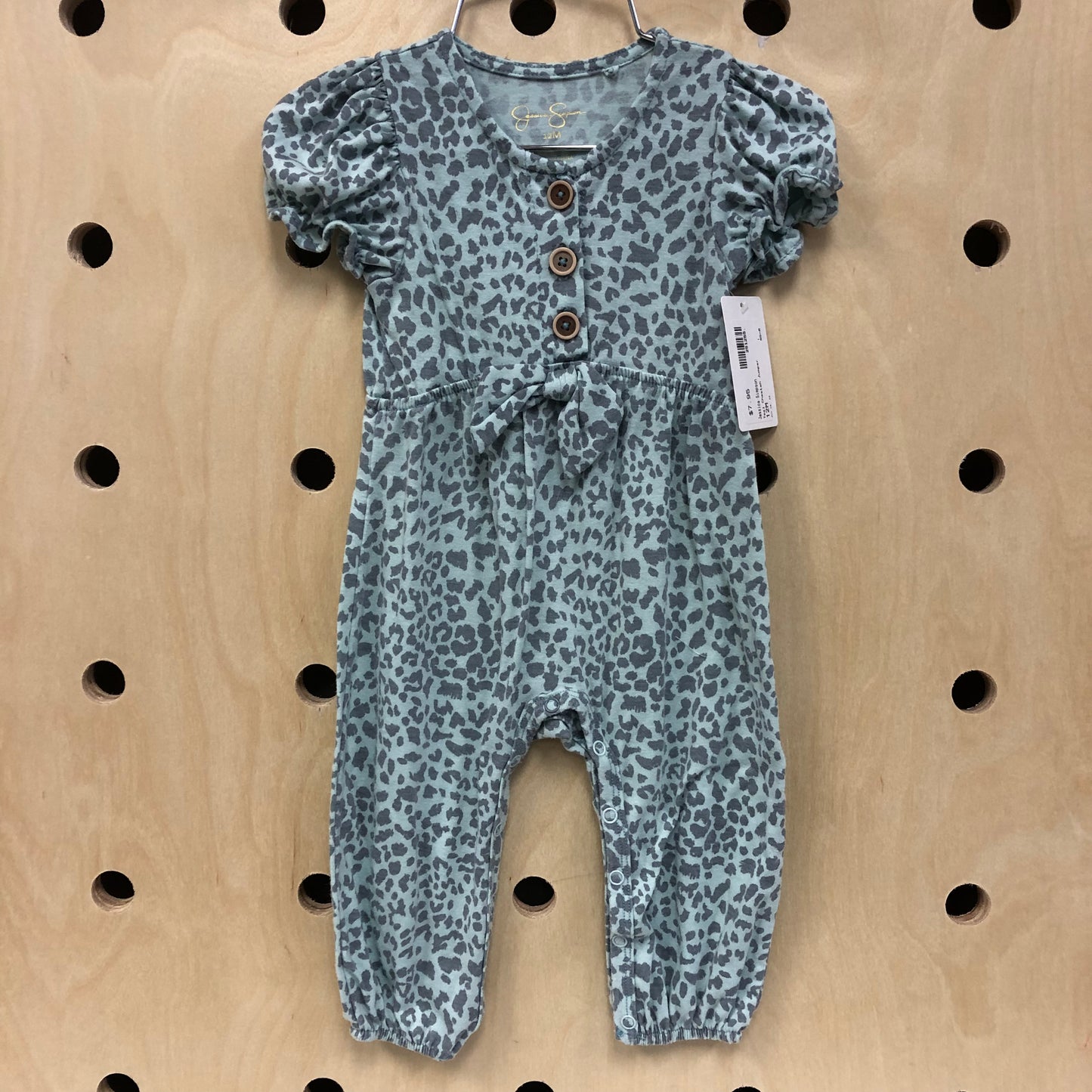 Teal Cheetah Jumper