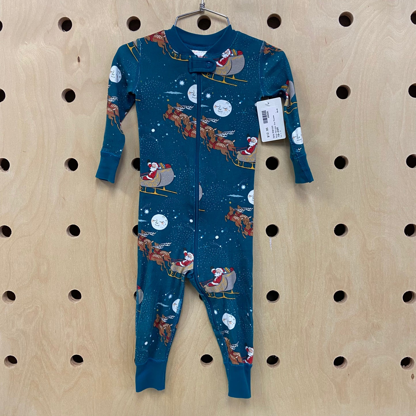 Blue Holiday Zip Pajmas