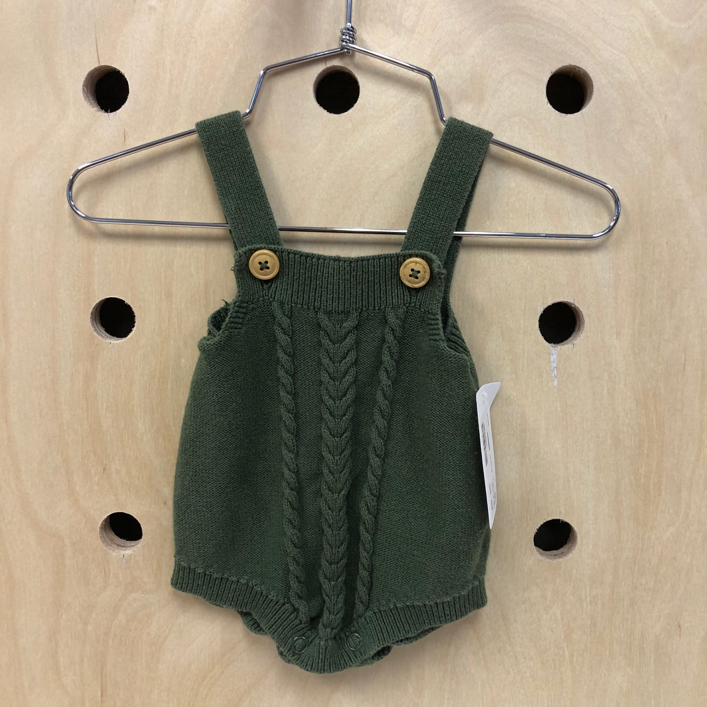 Green Knit Romper