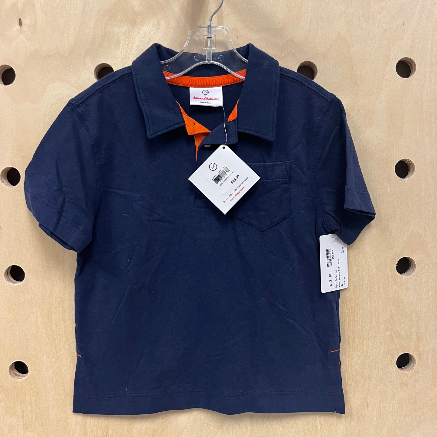 Navy Pocket Polo NEW!