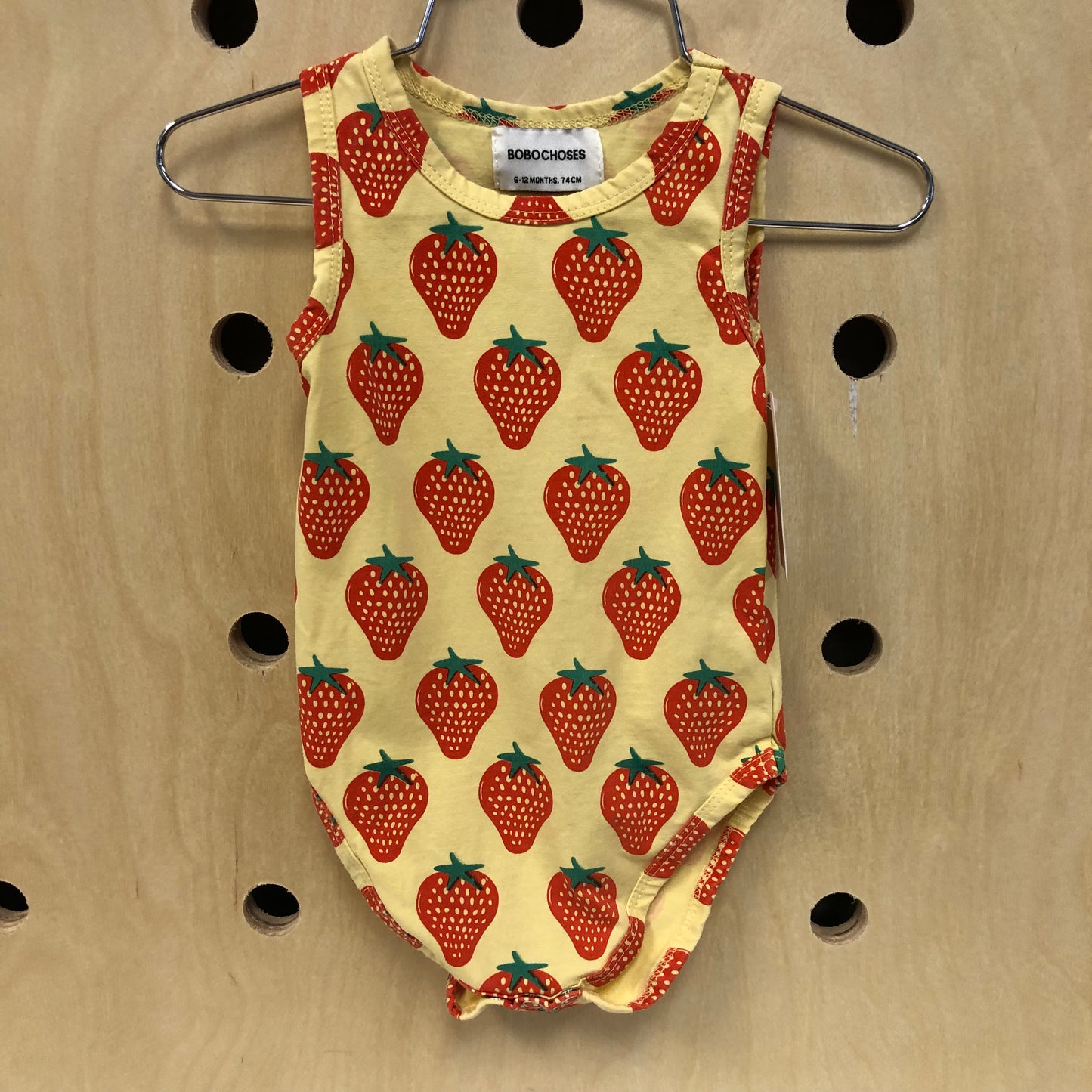 Strawberry Sleeveless Bodysuit