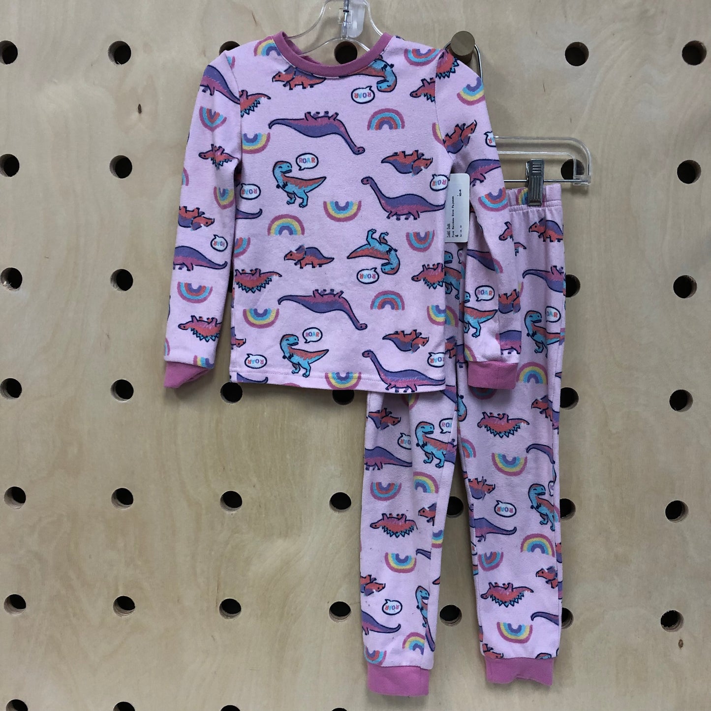 Pink Rainbow Dino Pajamas