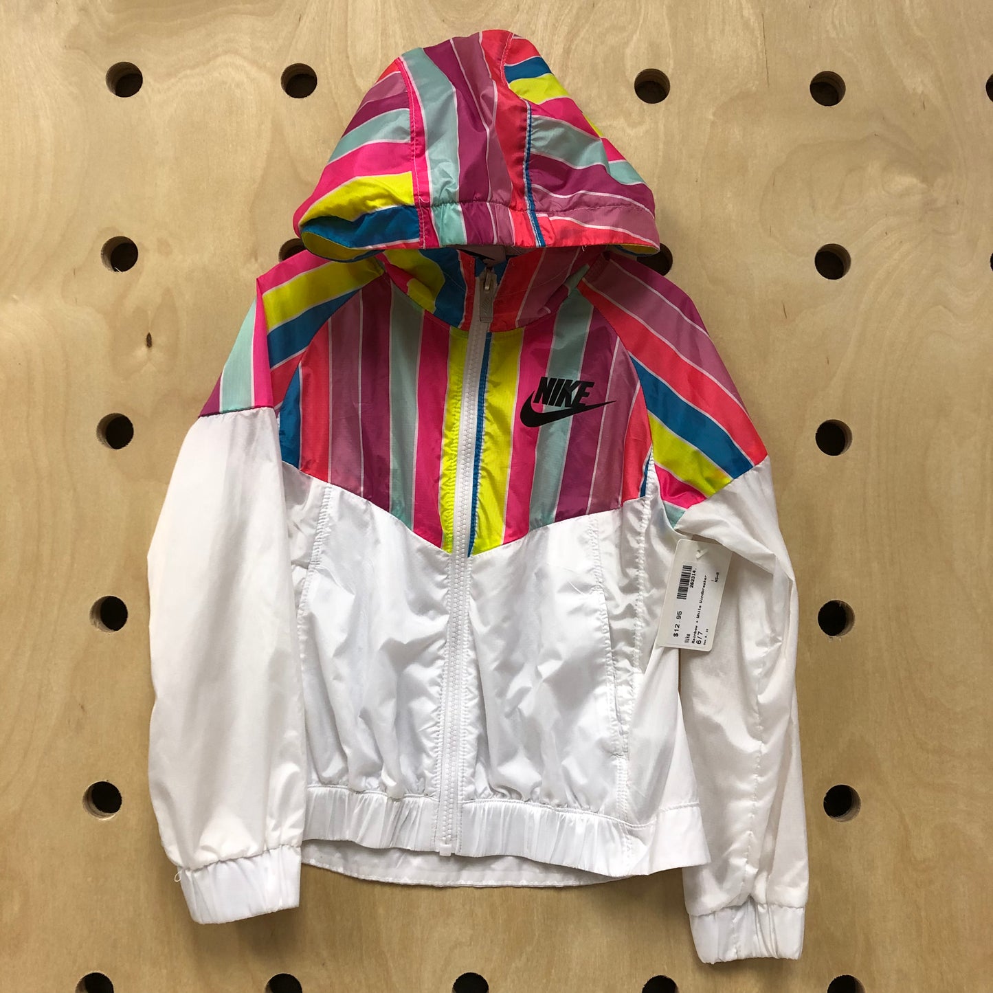 Rainbow + White Windbreaker