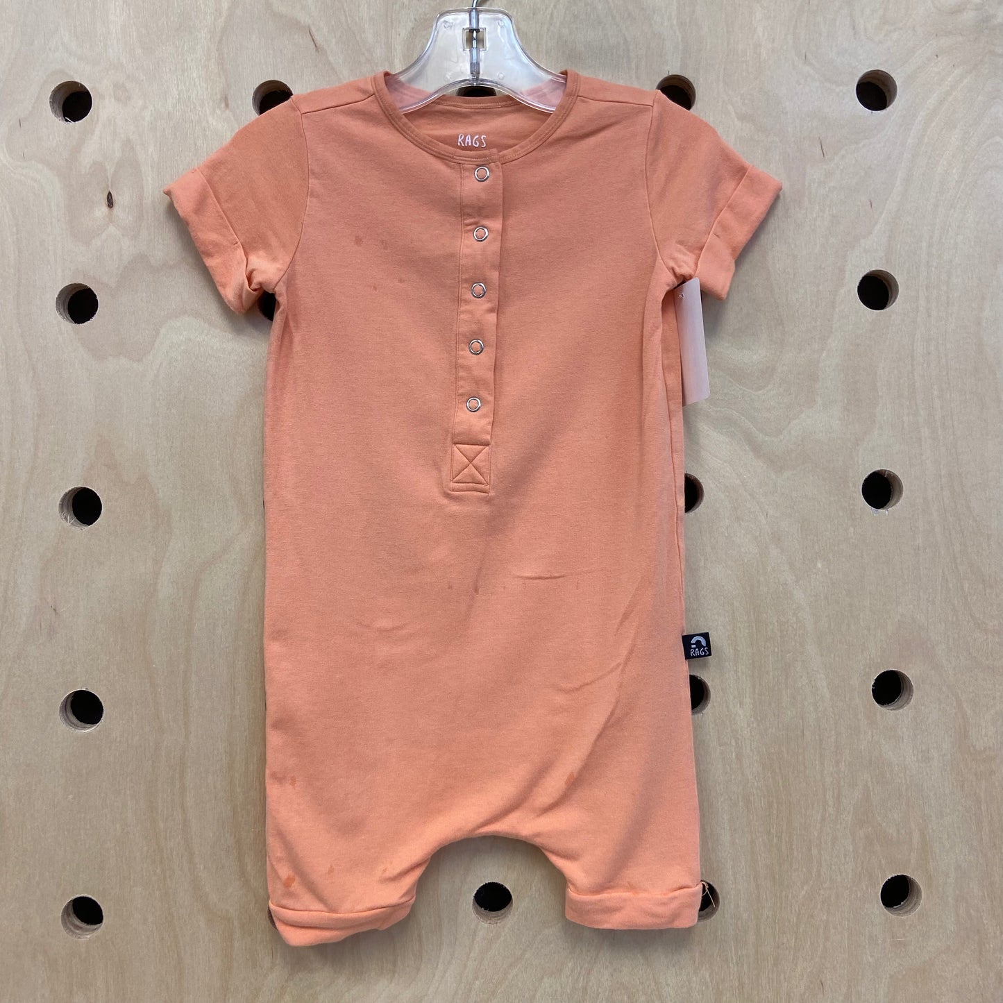 Coral Shorty Romper