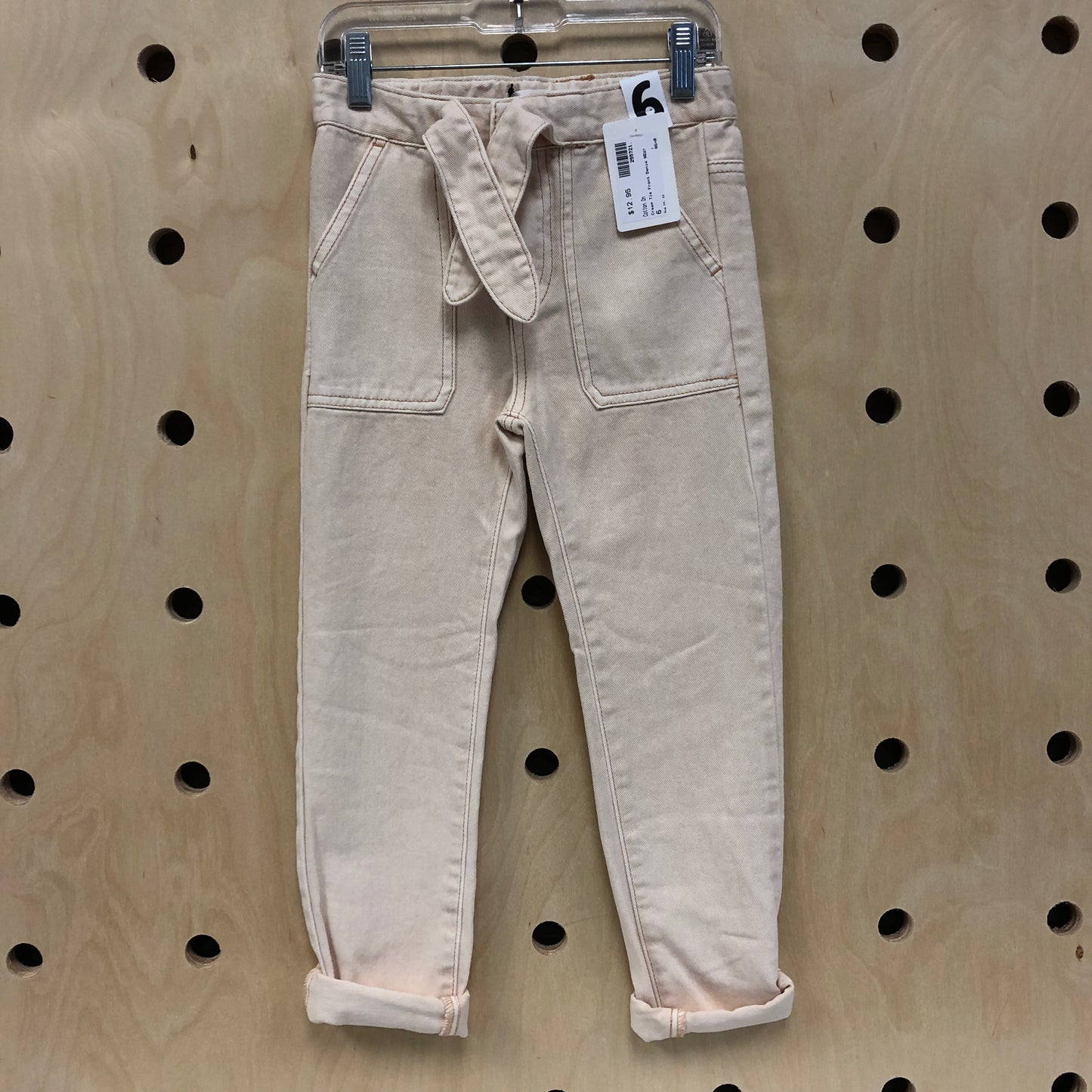 Cream Tie Front Denim NEW!