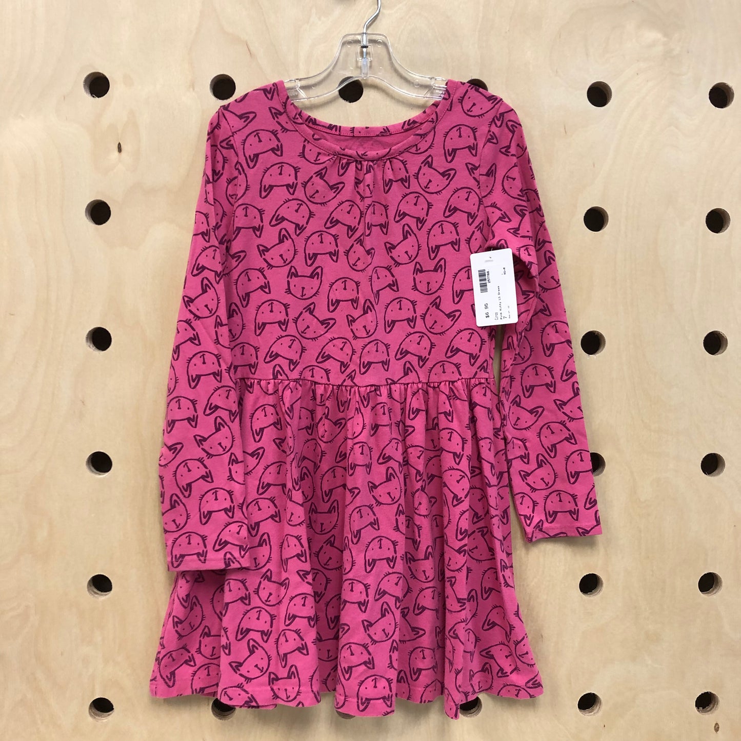 Pink Kitty LS Dress