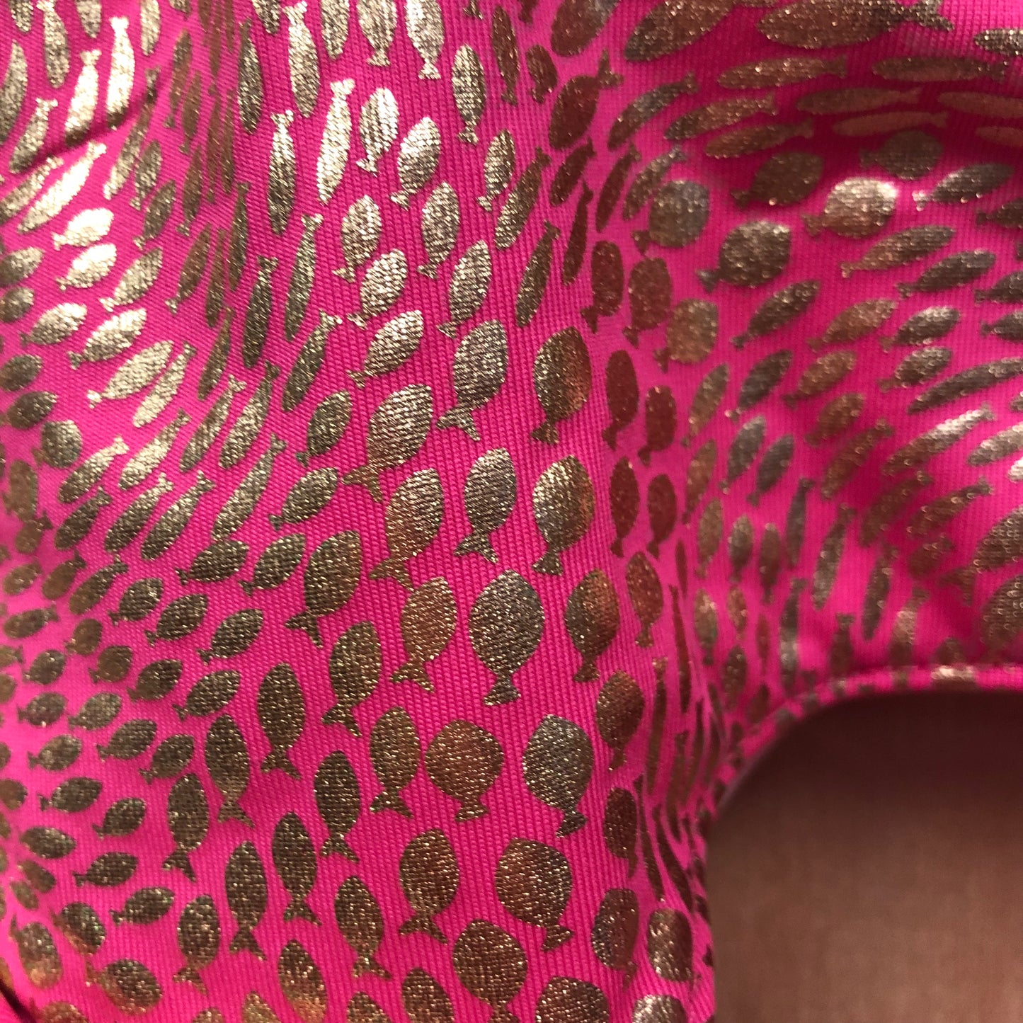Pink & Gold Fish Swimsuit