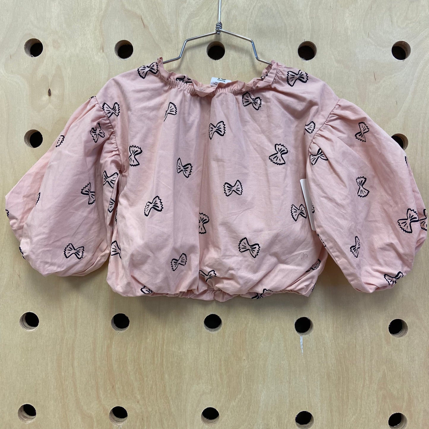 Pink Bows Bubble Crop Top