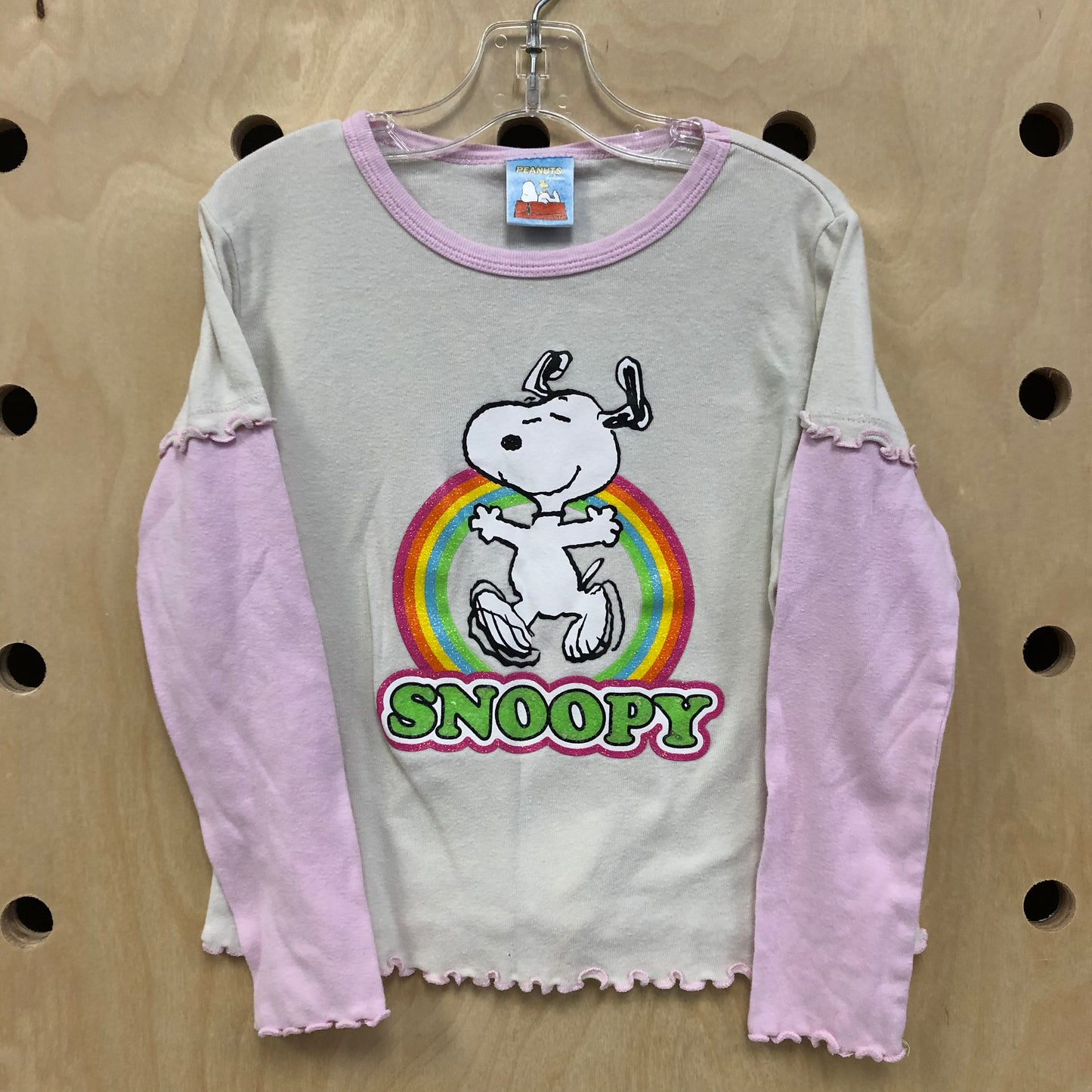 White + Pink Snoopy Tee