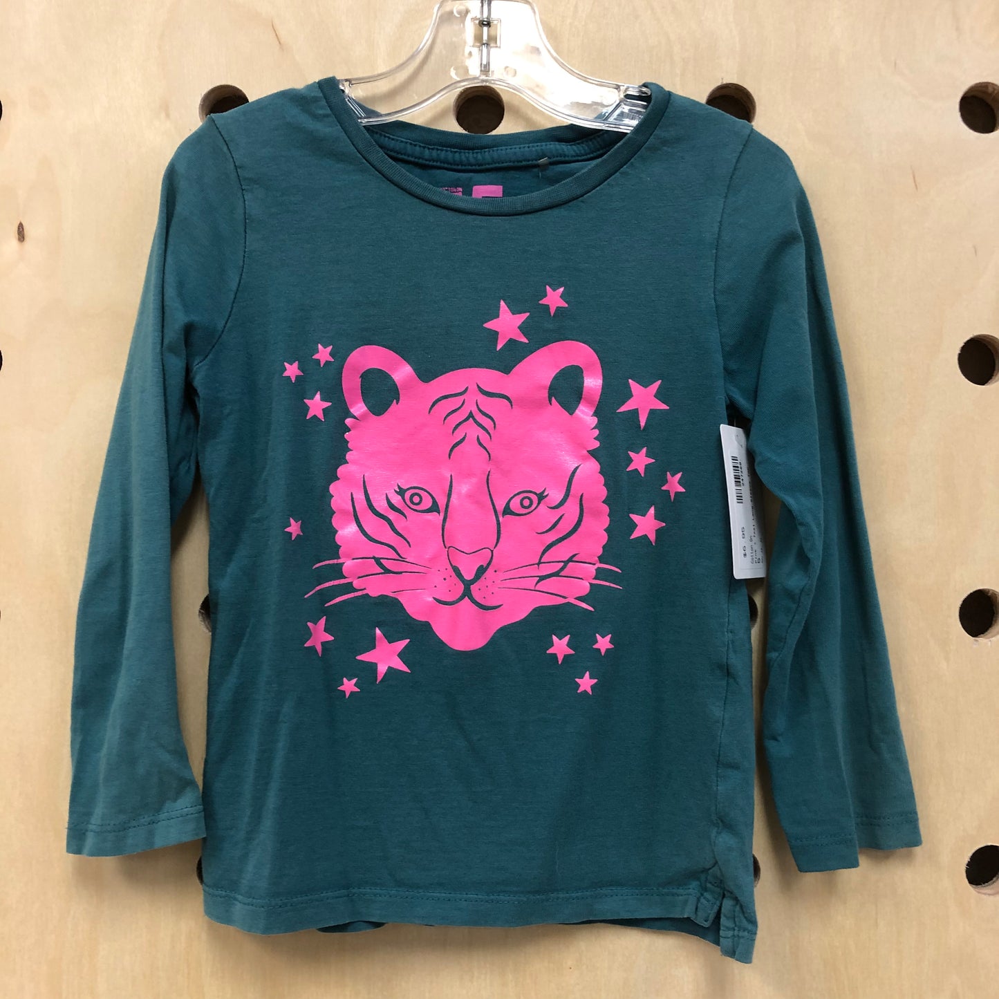 Pink + Teal Long Sleeve Top