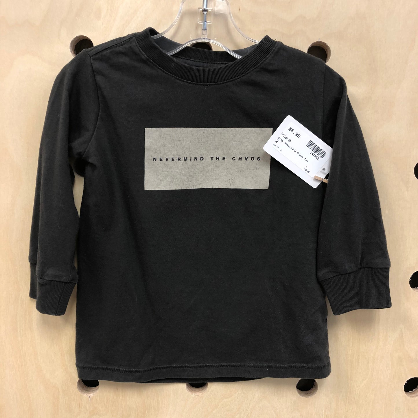 Grey Nevermind Chaos Tee