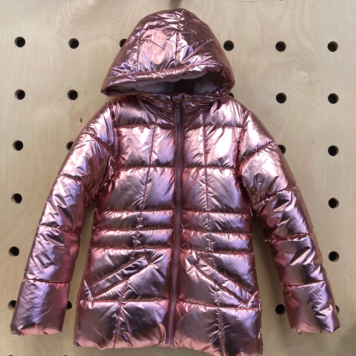 Rose Gold Puffer Jacket