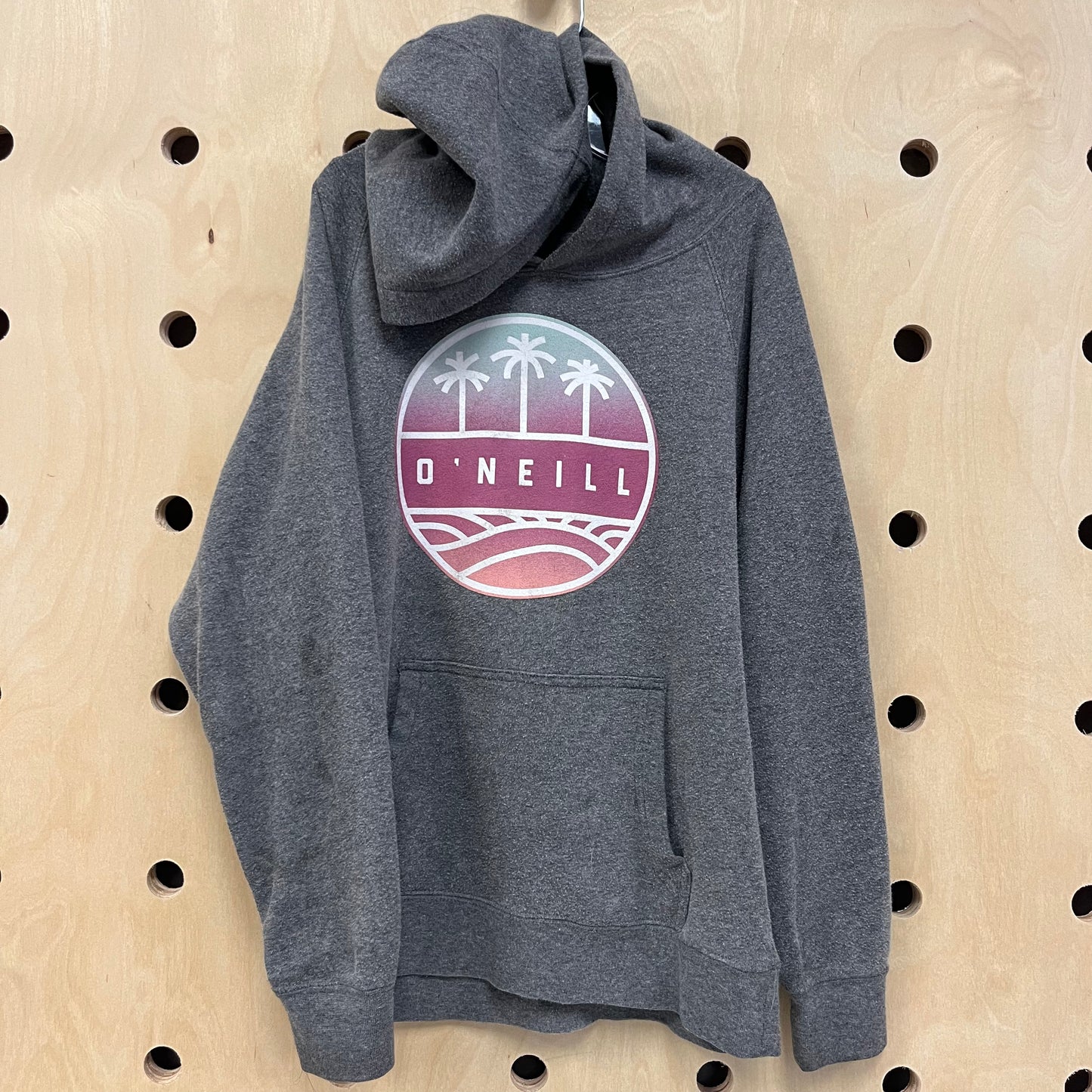 Grey Ombre Logo Hoodie