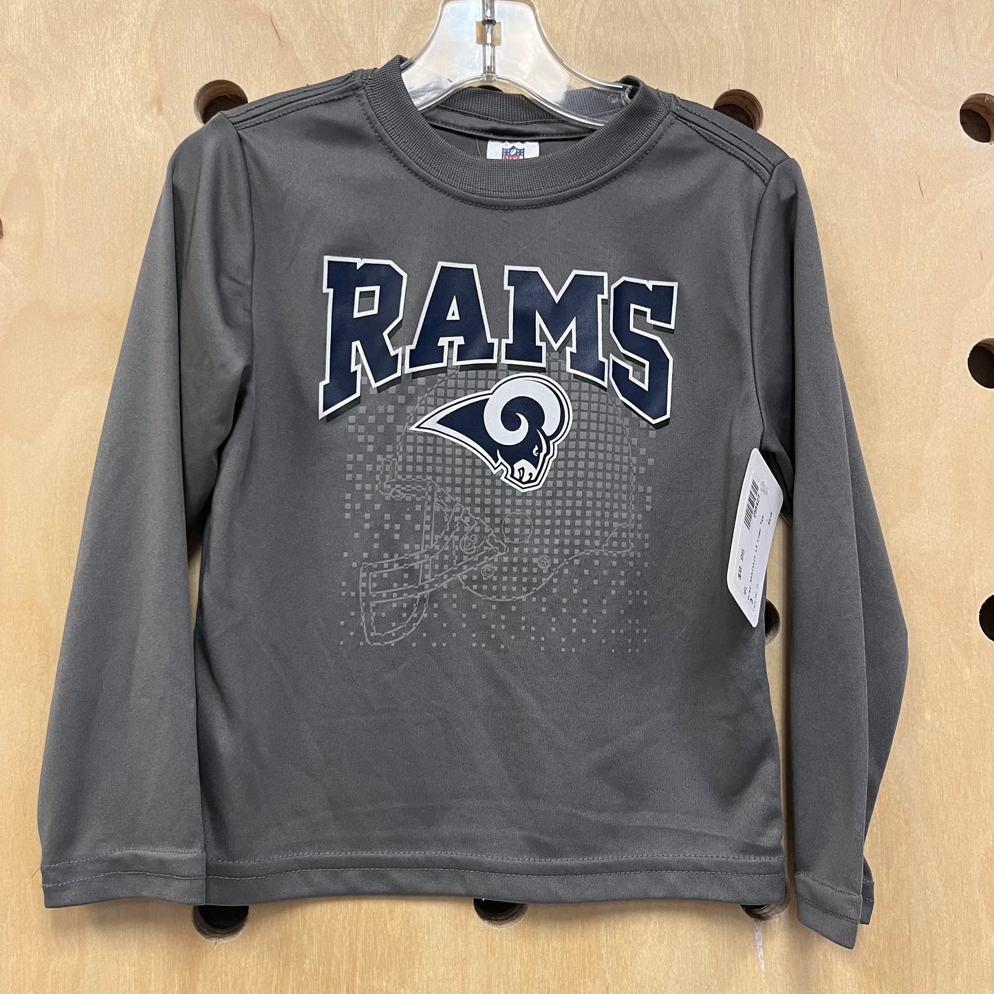 Grey Athletic LS Logo Tee