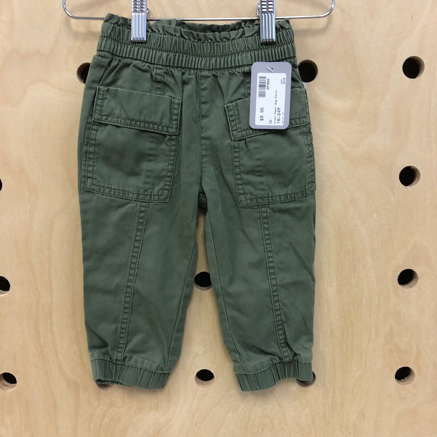 Green Paper Bag Pants