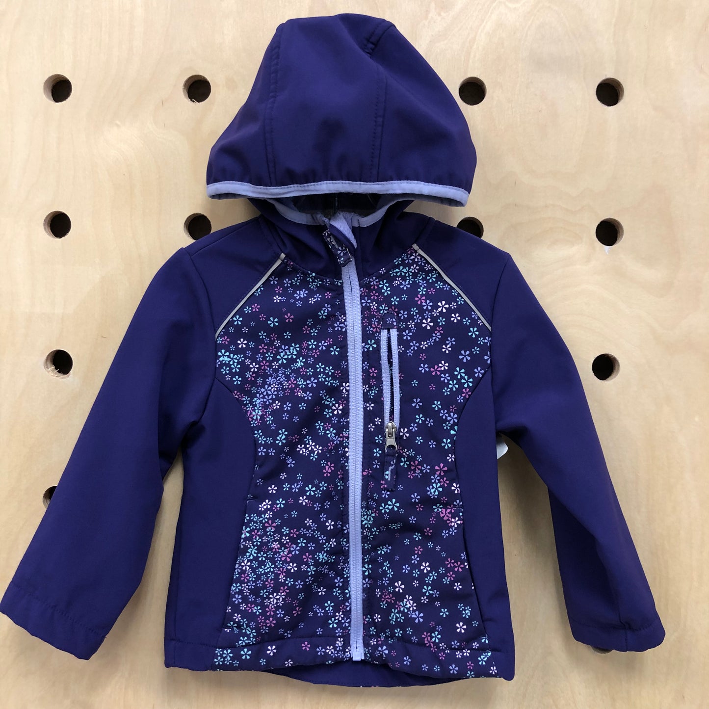 Purple Floral Lined Jacket