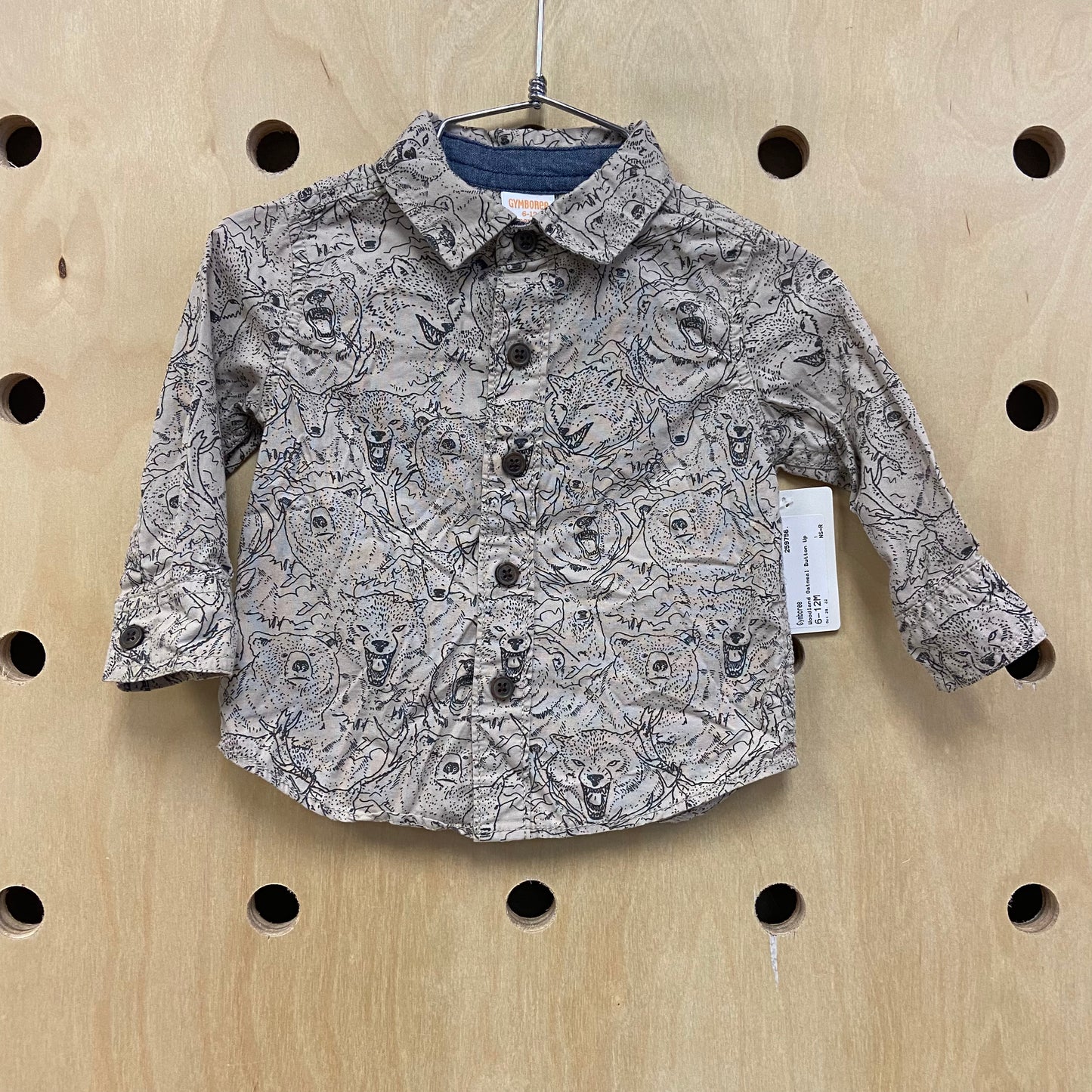 Woodland Oatmeal Button Up