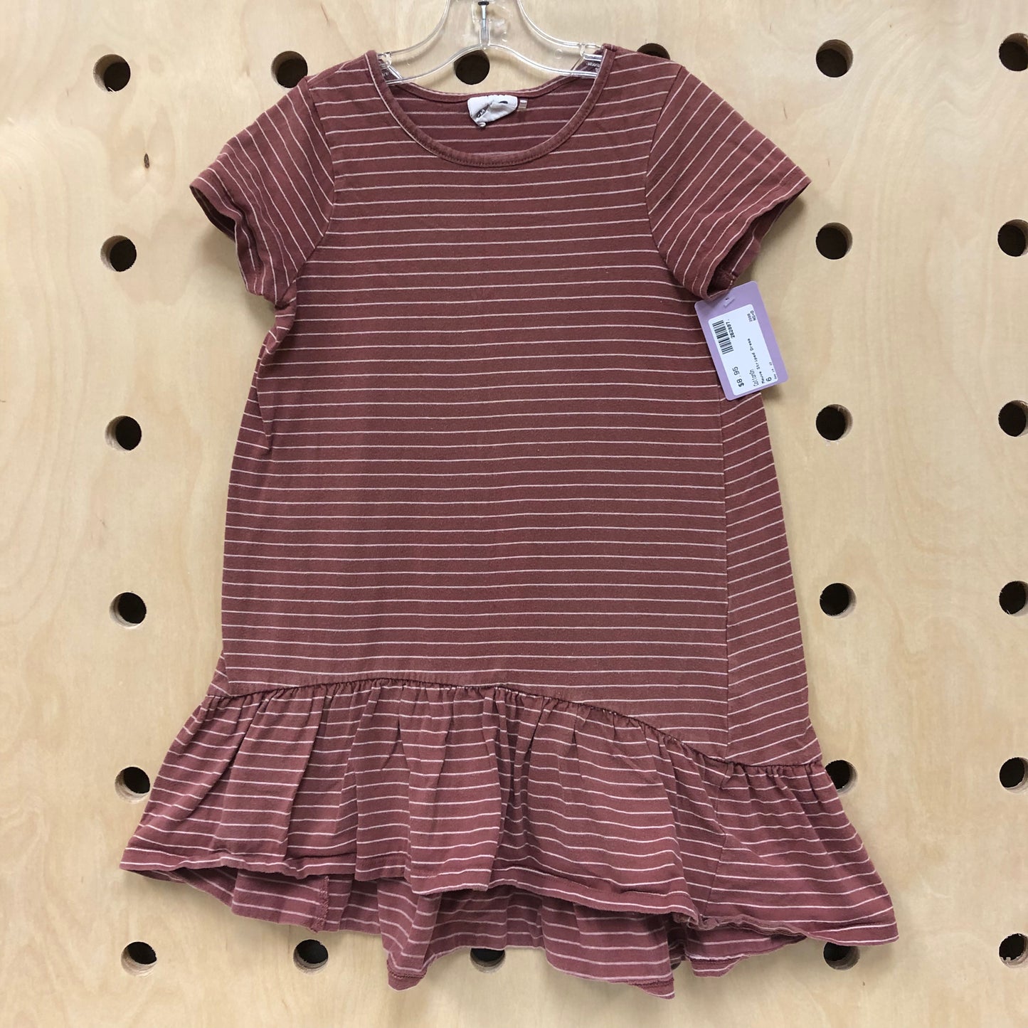 Mauve Striped Dress