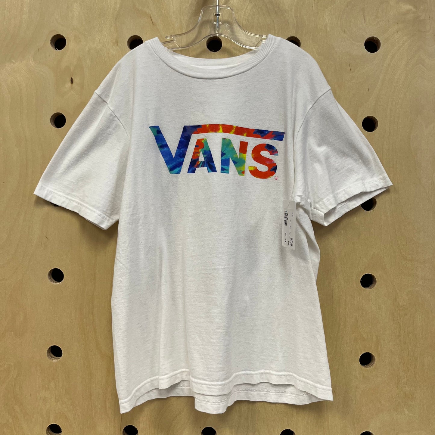 White Tie Dye Logo Tee