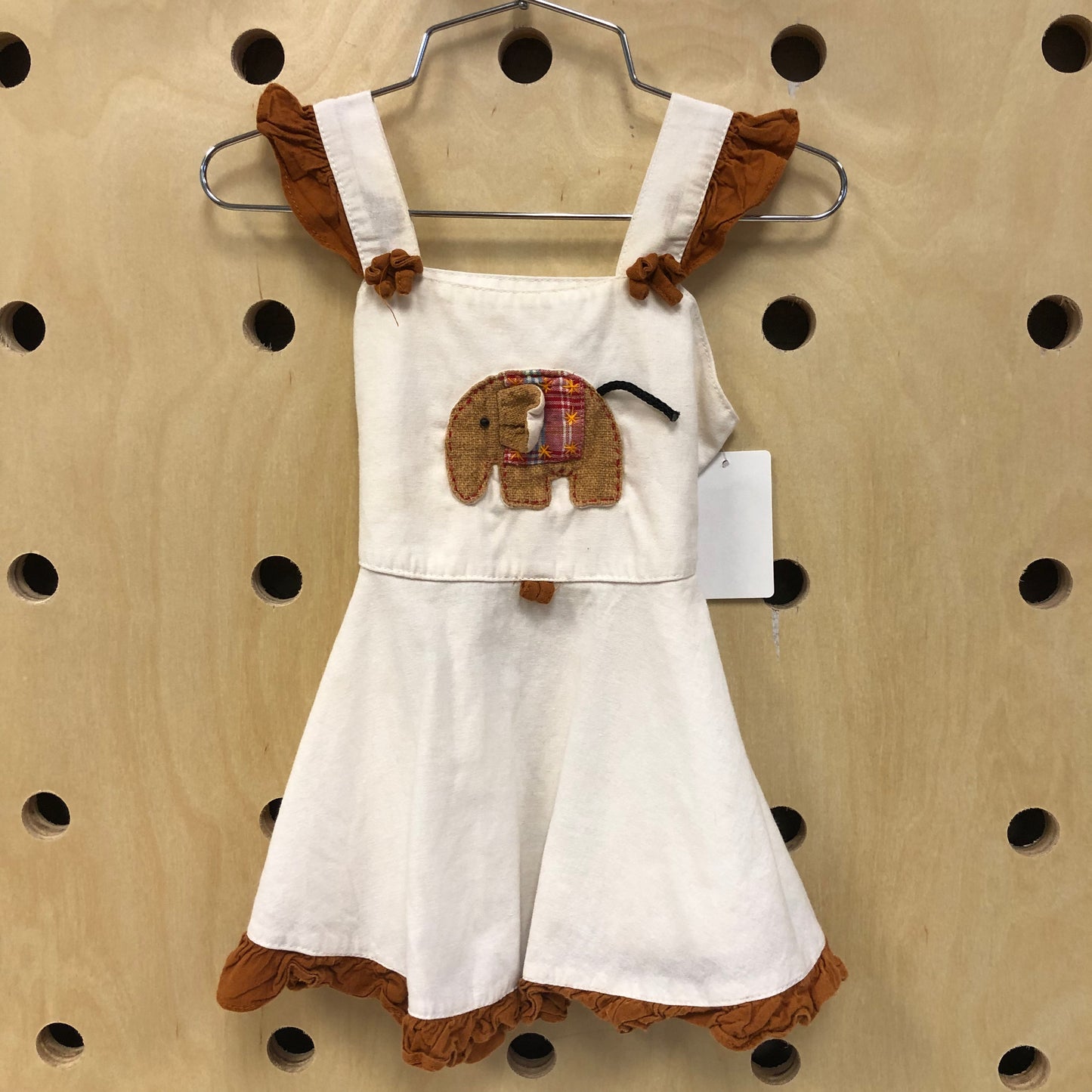 Caramel Elephant Patch Dress