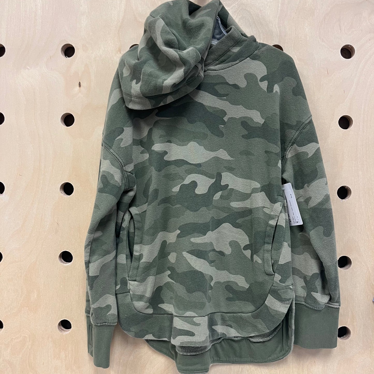 Dolphin Hem Camo Hoodie