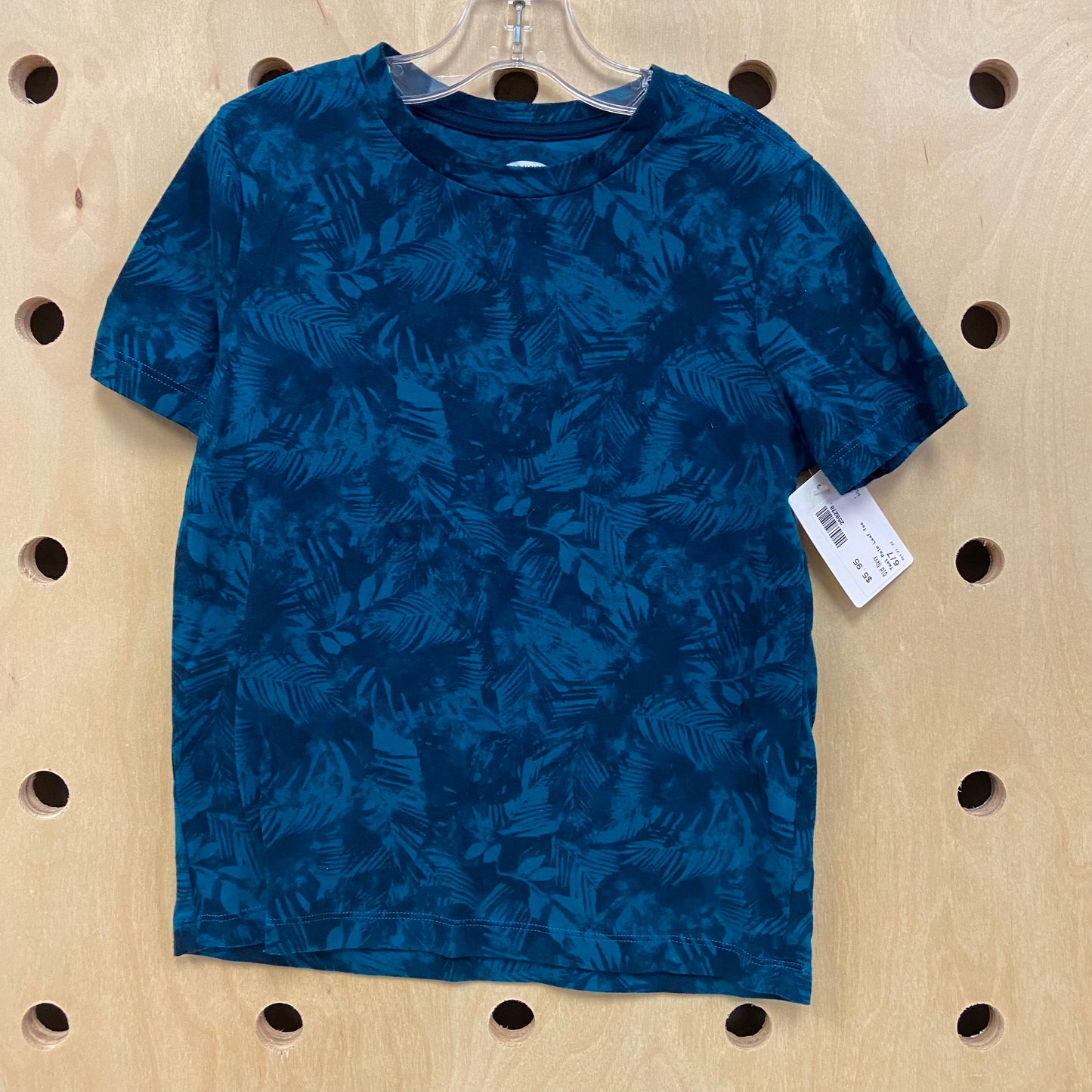 Teal Palm Leaf Tee