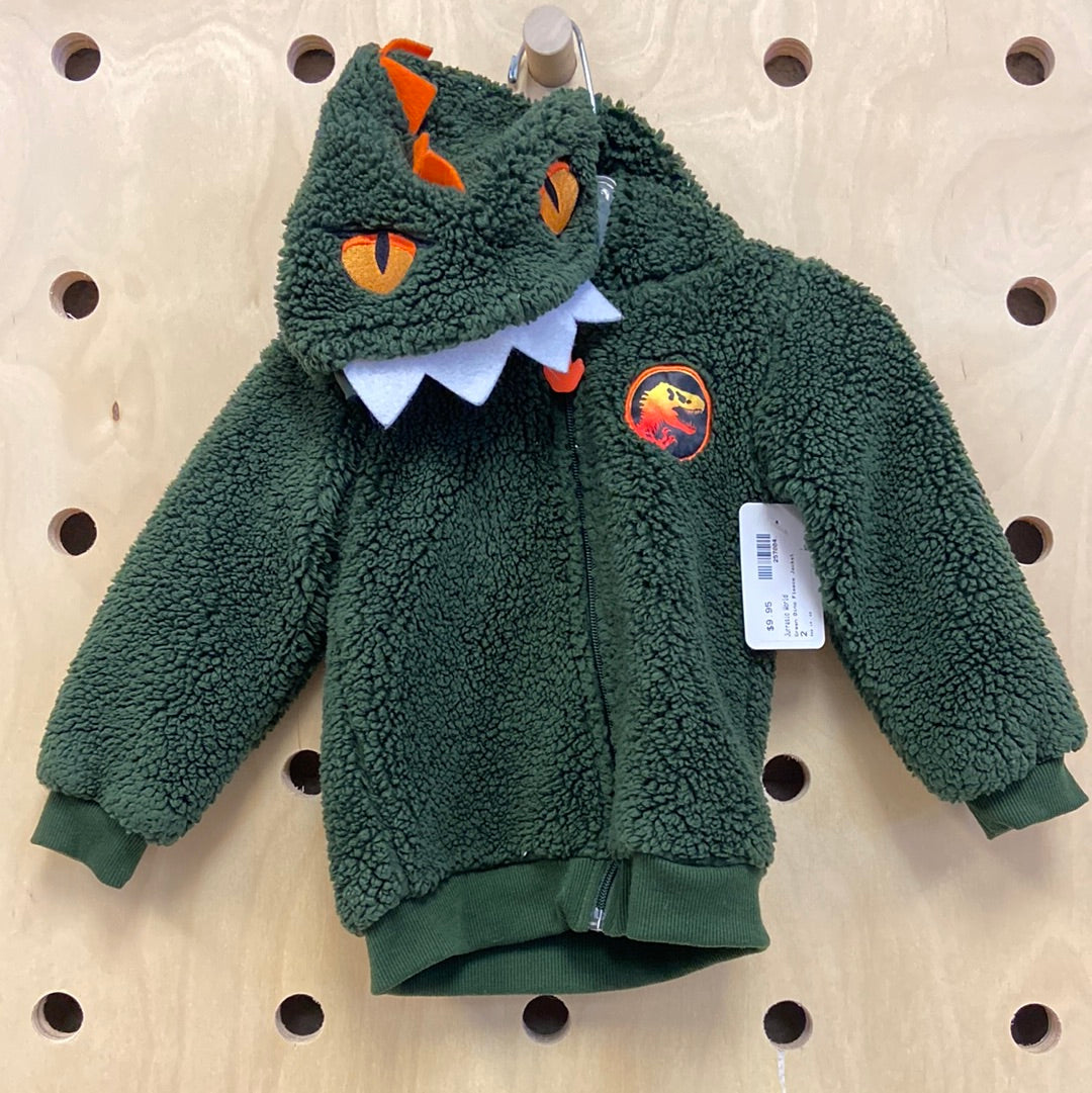 Green Dino Fleece Jacket