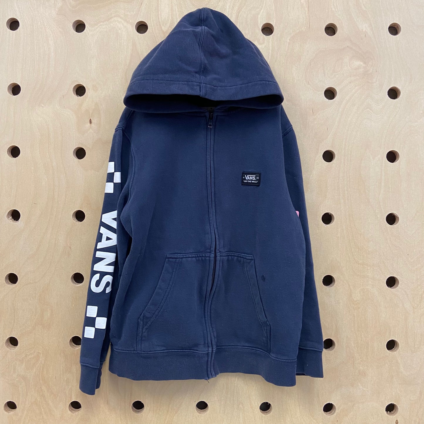 Blue Logo Zip Hoodie