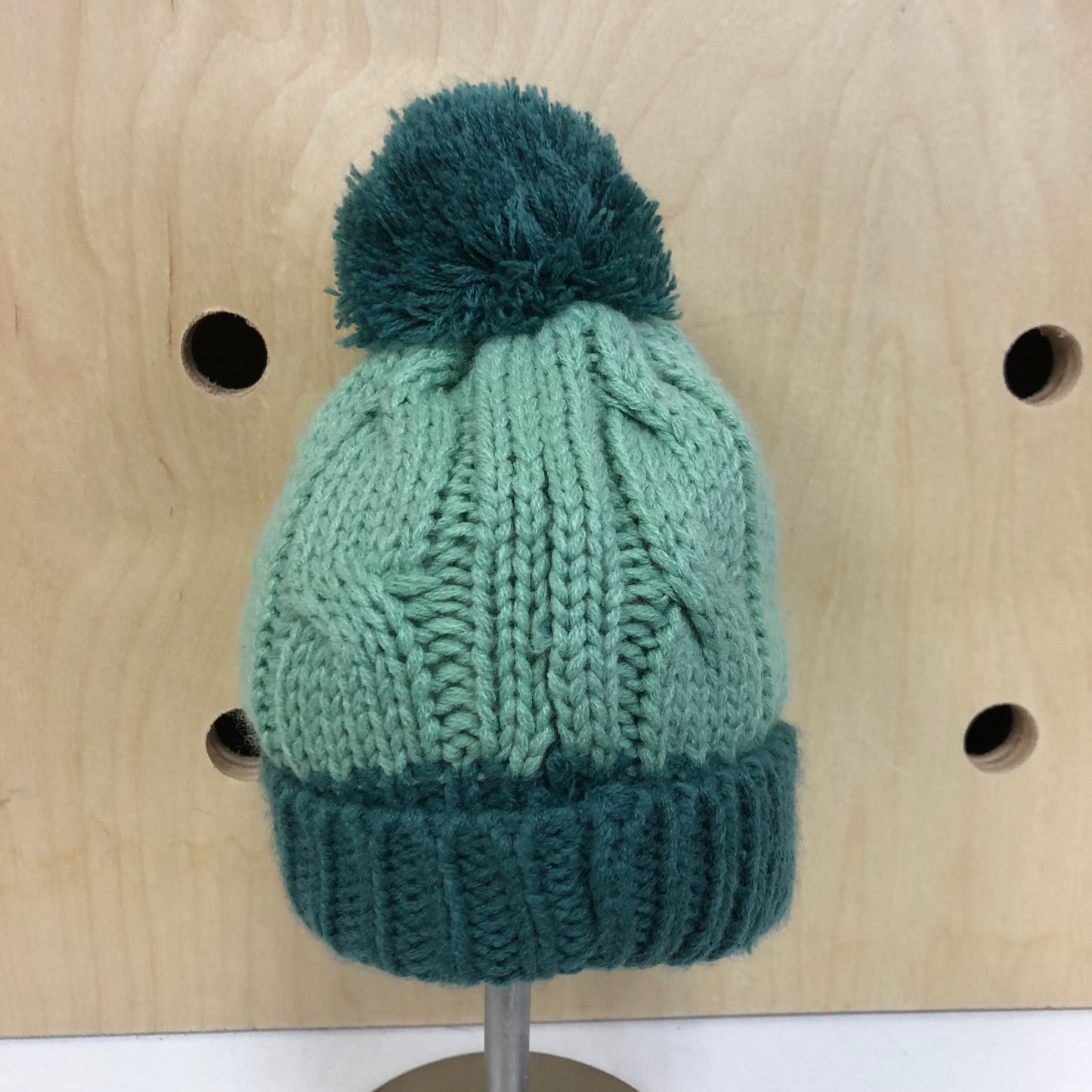Mint + Teal Beanie