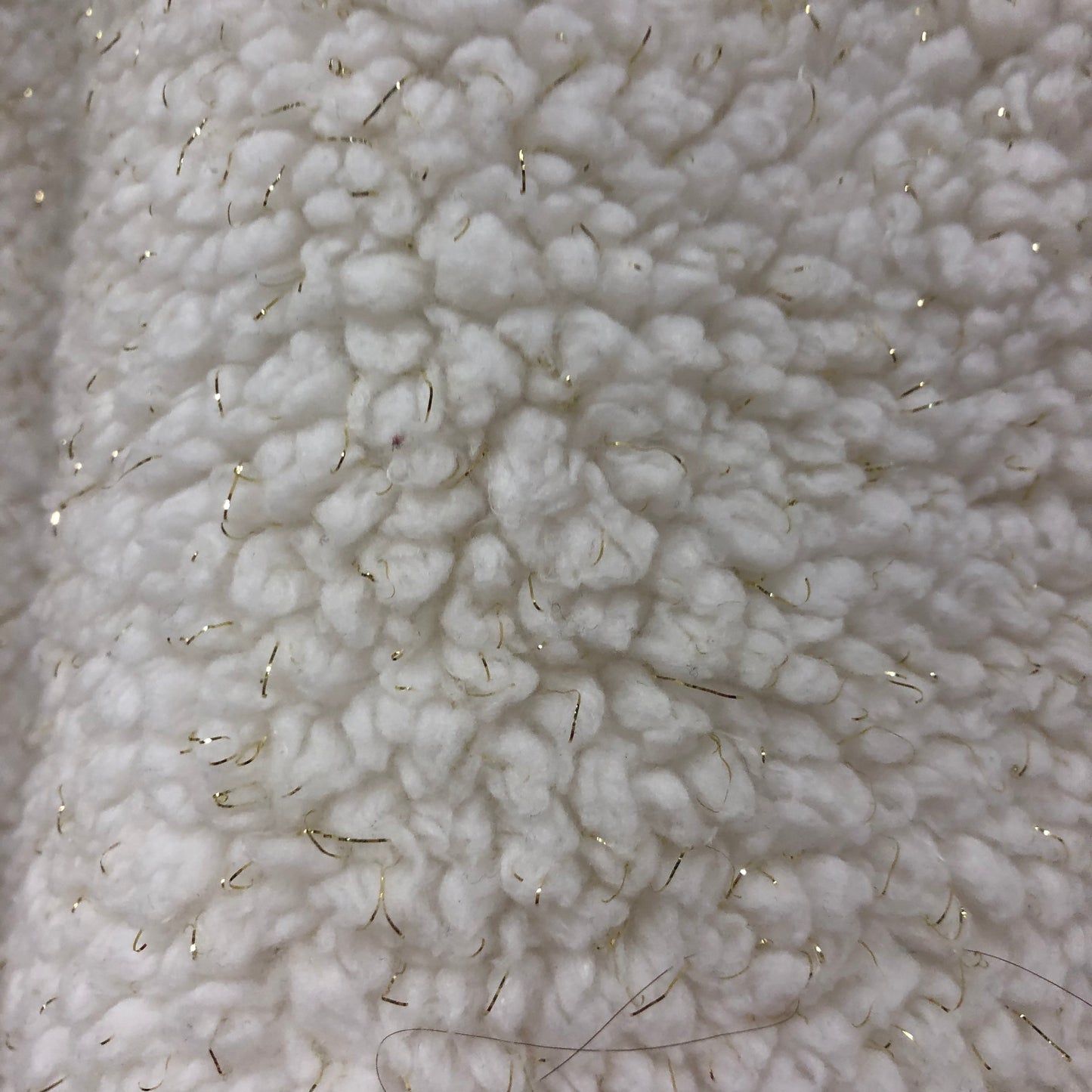White Fluffy 1/4 Zip Pullover