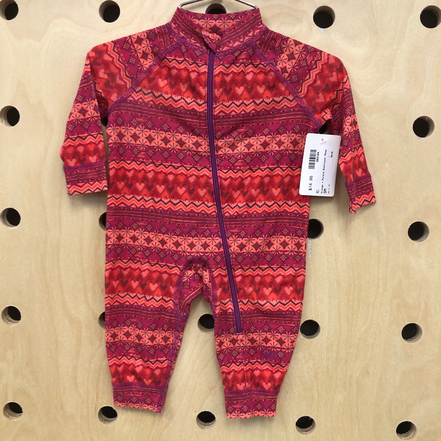 Orange + Purple Baselayer Romper