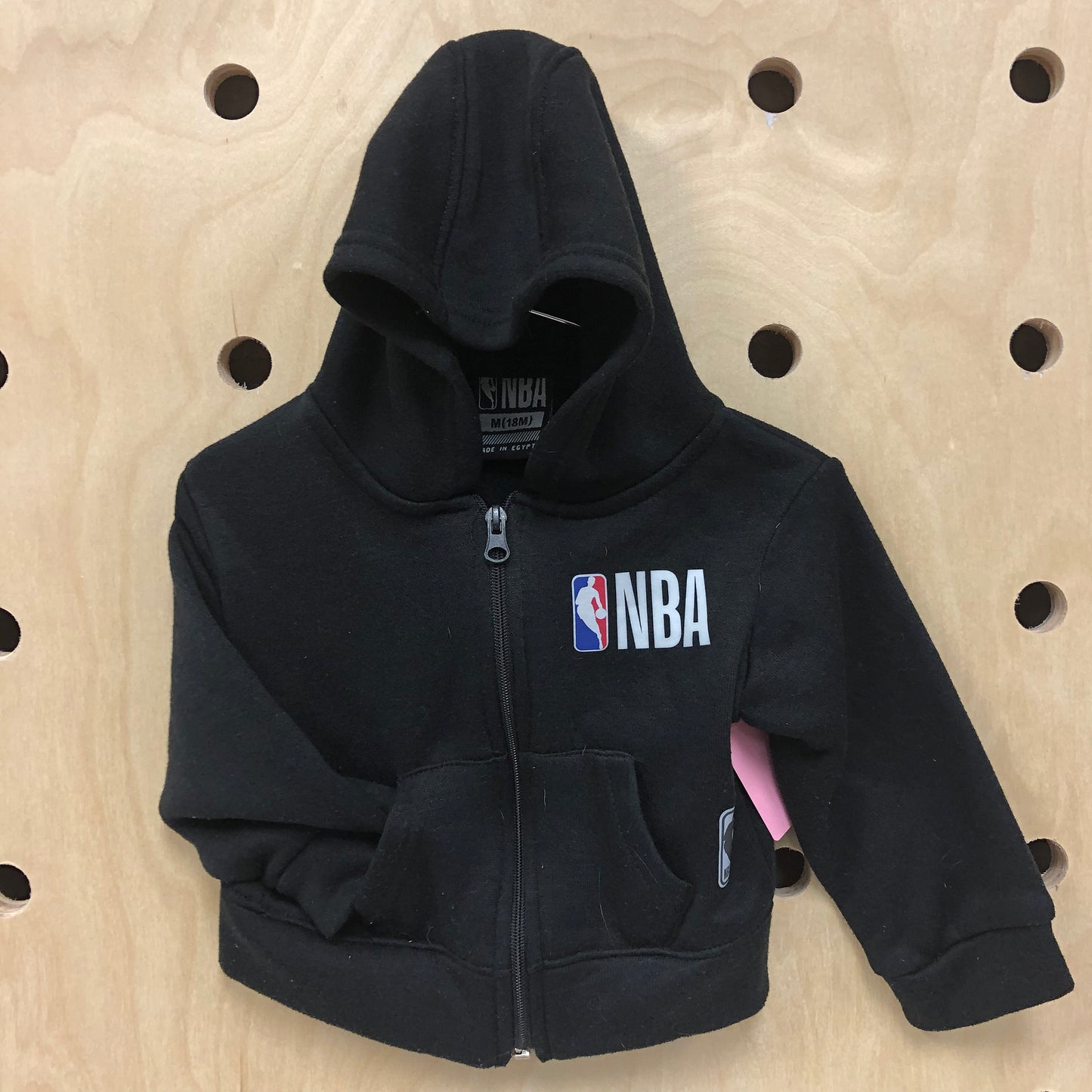 Black Basketball Zip Hoodie