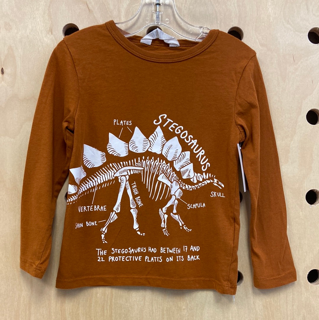Terracotta Stegosaurus Tee